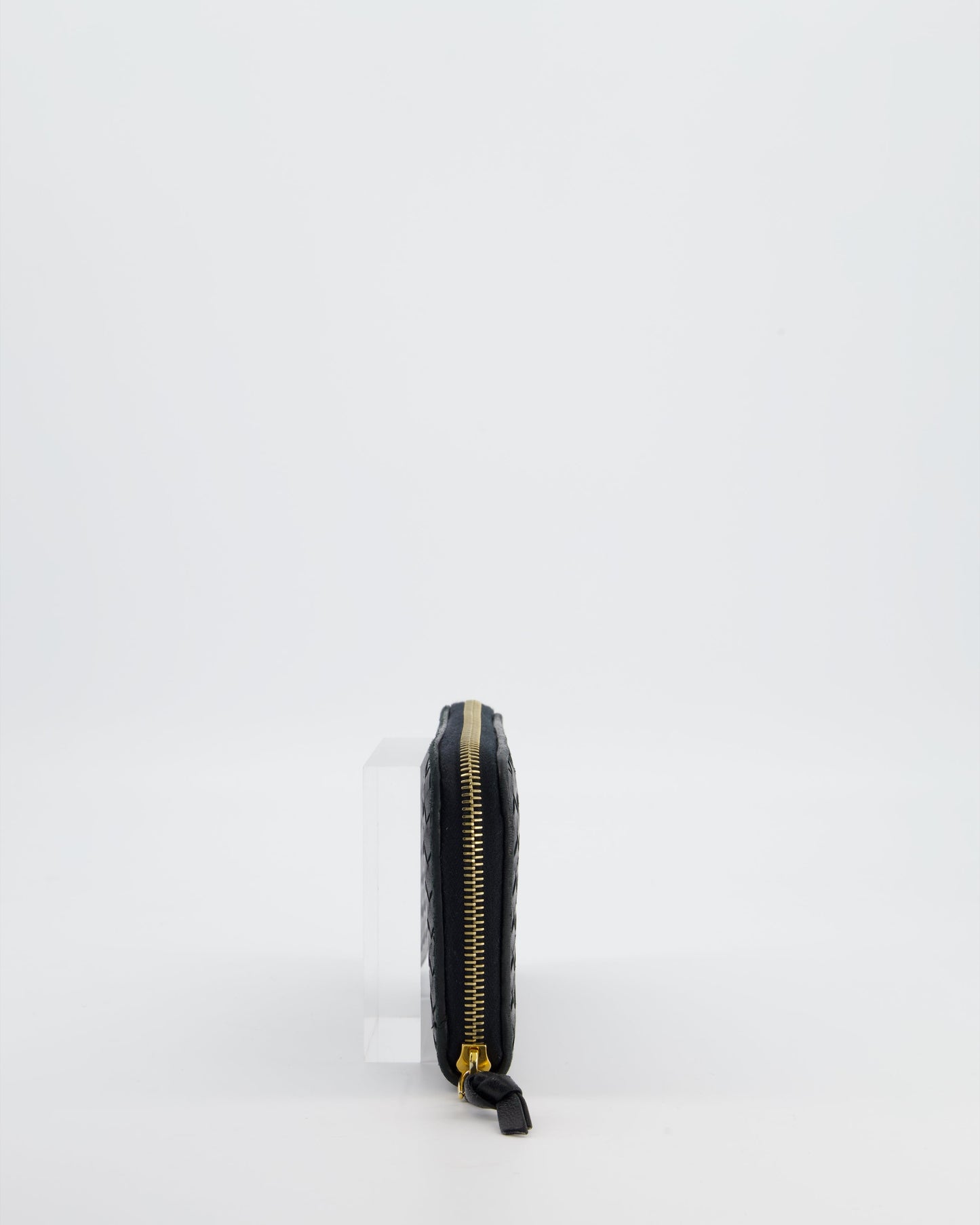 Bottega Veneta Black Intrecciato Long Wallet