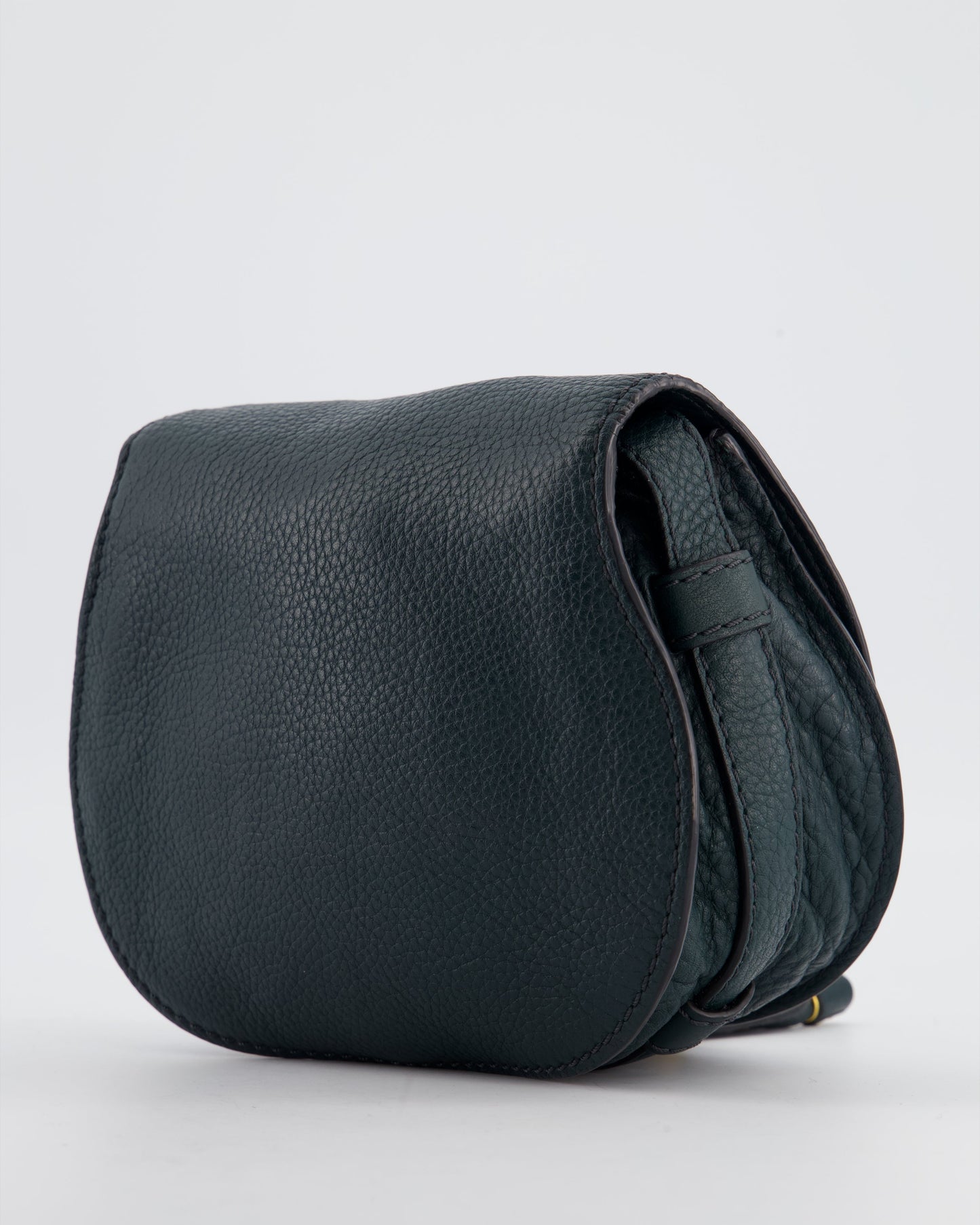 Chloé Forest Green Marcie Cross Body Bag with Gold Hardware