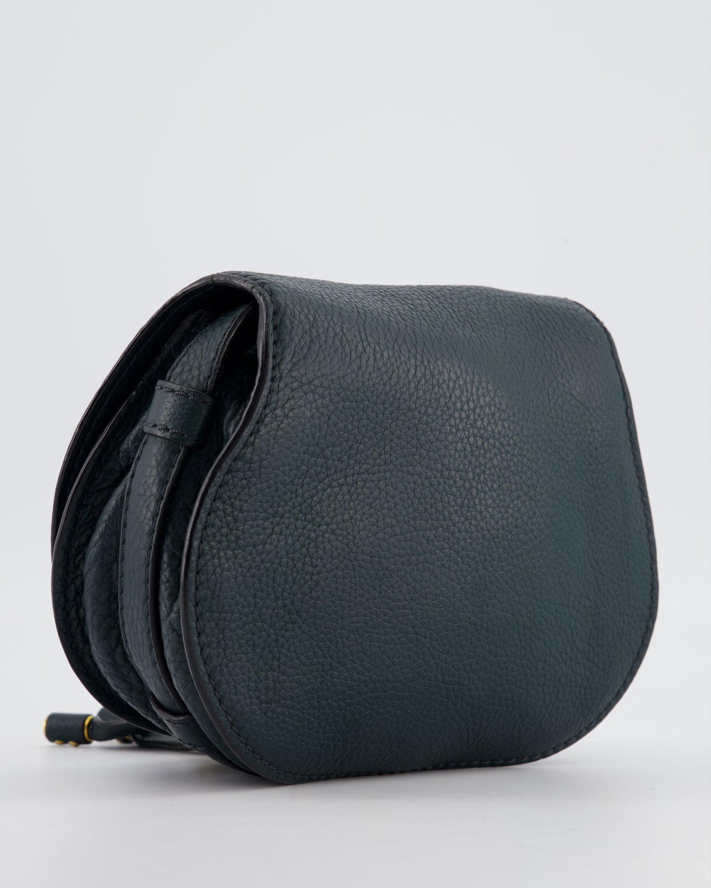 Chloé Forest Green Marcie Cross Body Bag with Gold Hardware