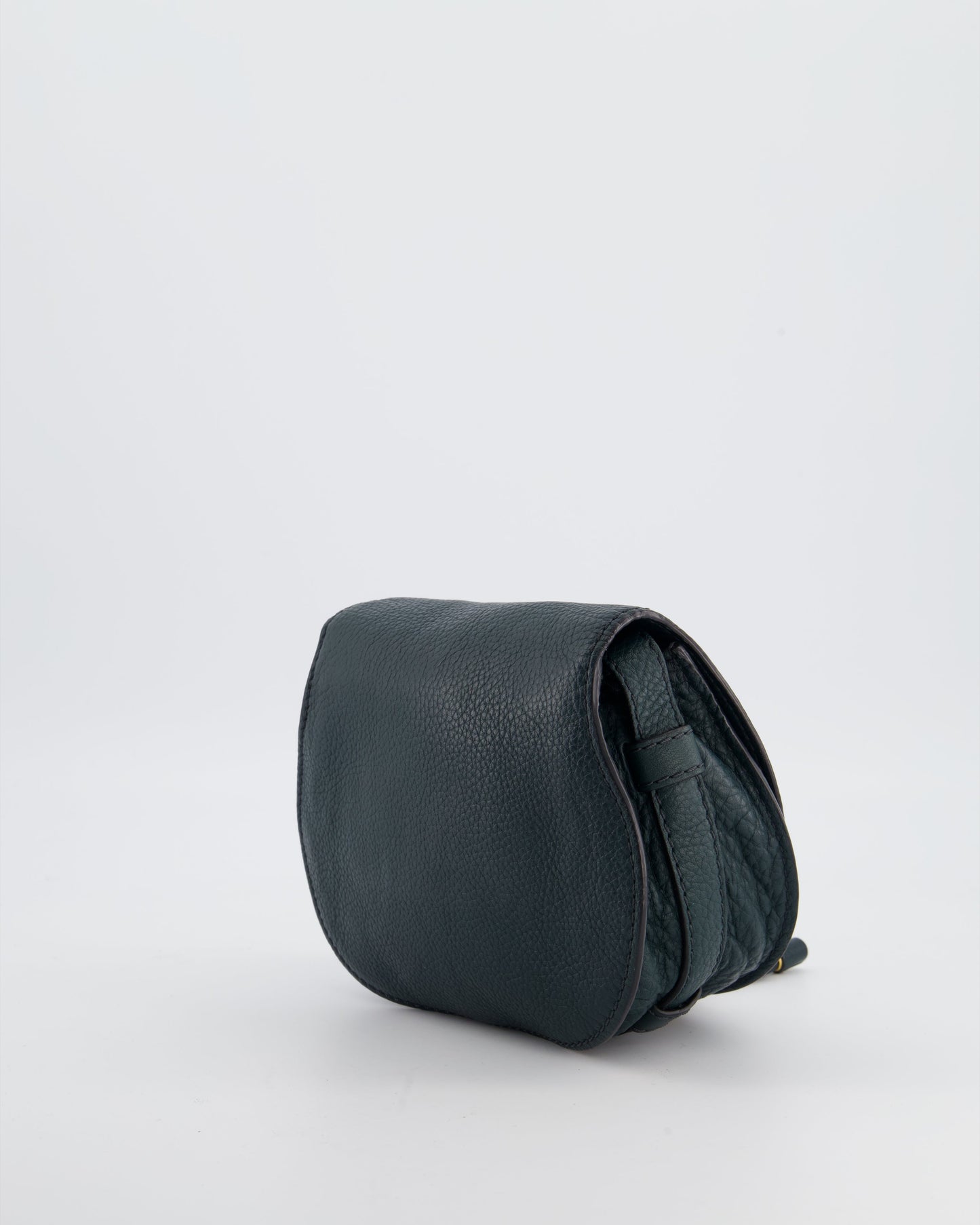 Chloé Forest Green Marcie Cross Body Bag with Gold Hardware