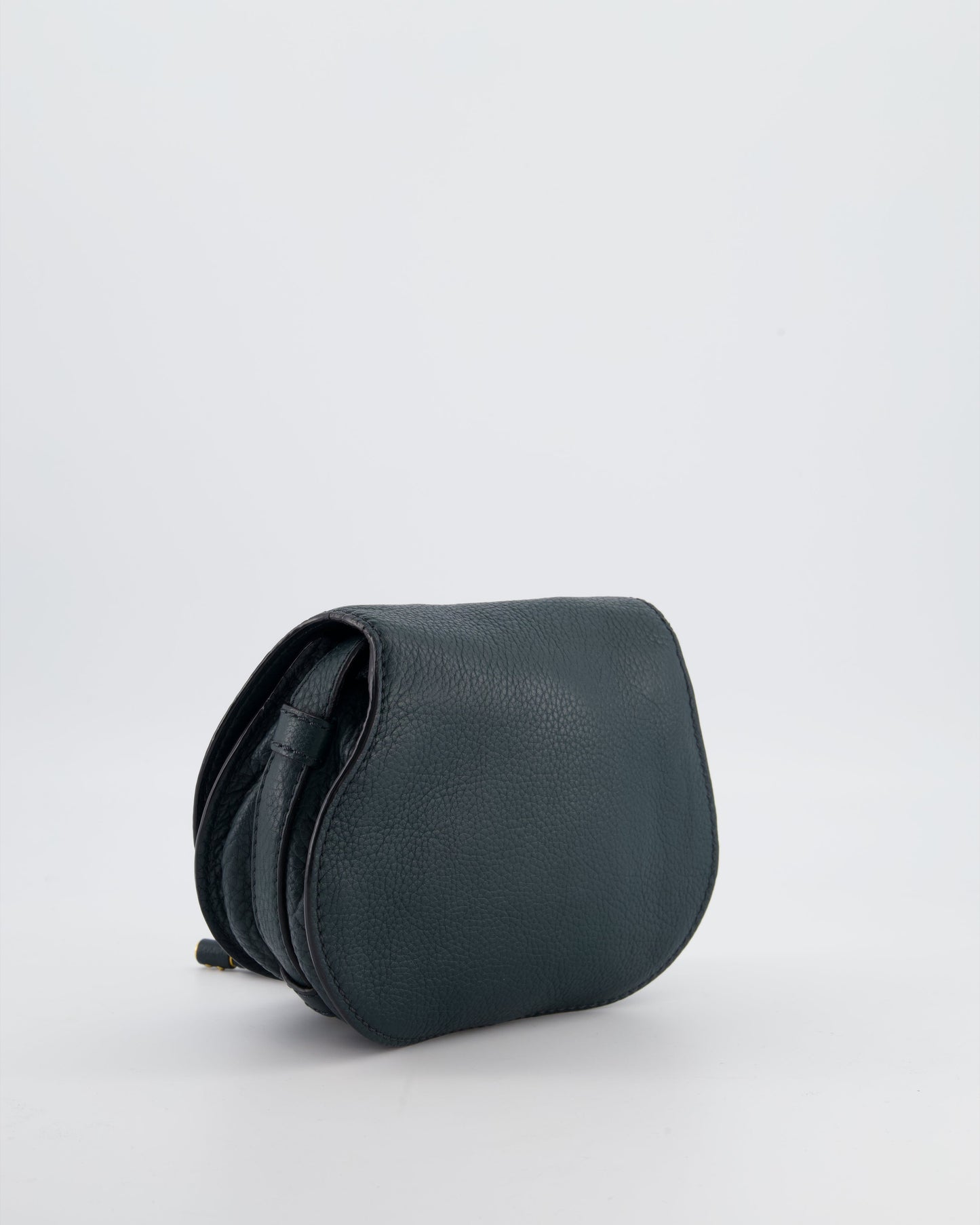 Chloé Forest Green Marcie Cross Body Bag with Gold Hardware