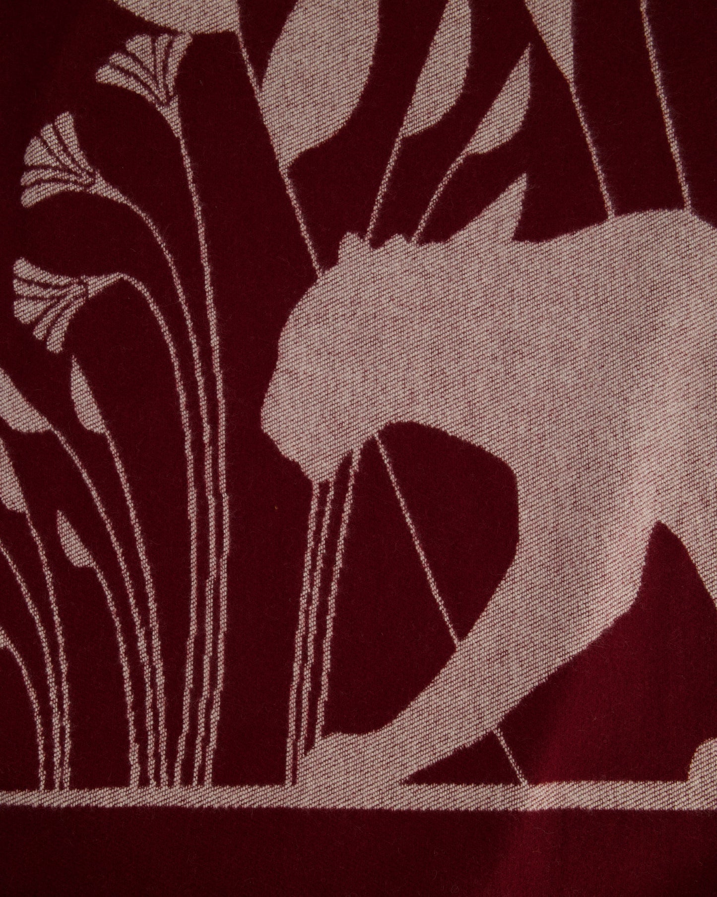 Cartier Red Panth�re Merino Wool and Cashmere Blend Blanket