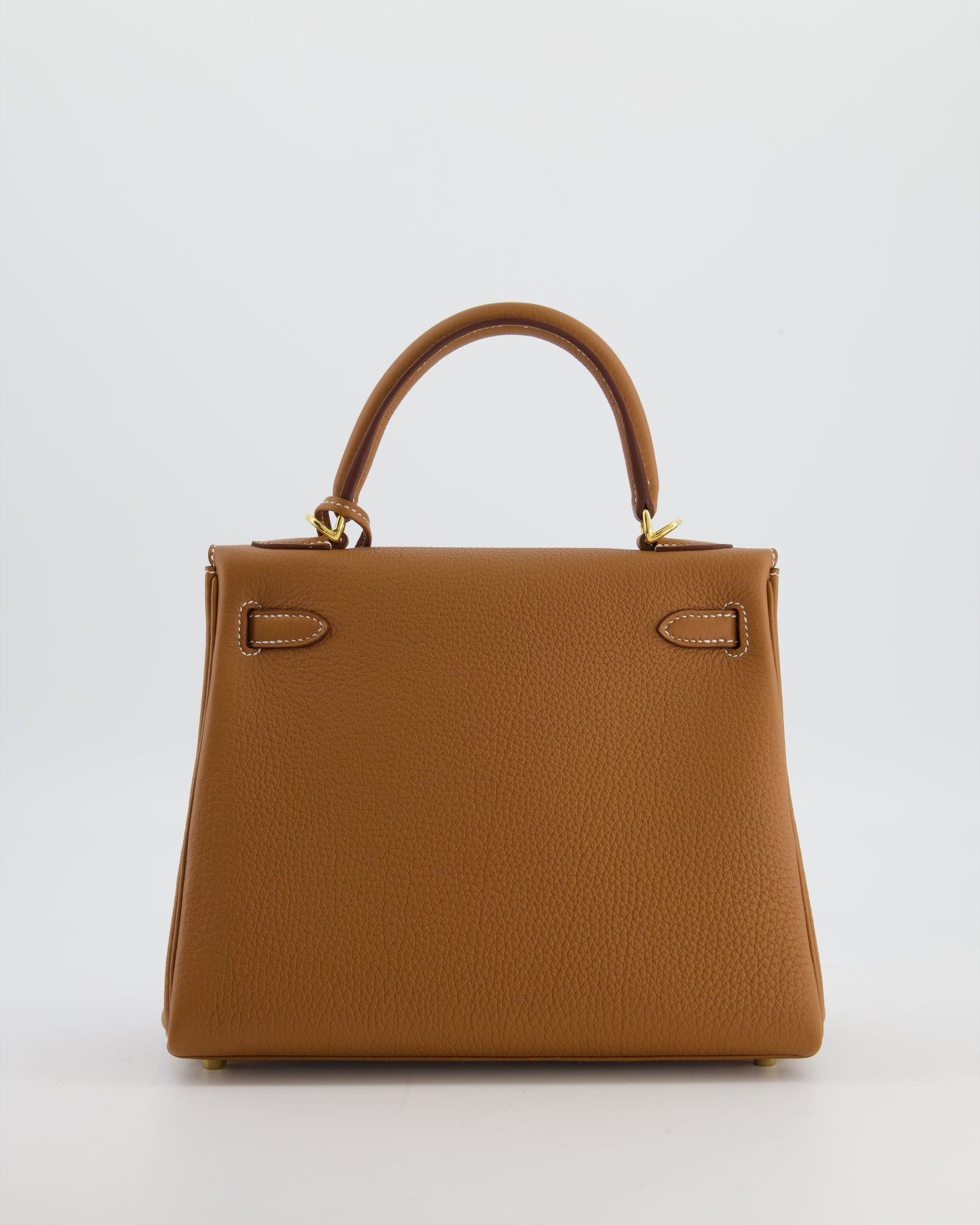 Herm�s Kelly 25 Retourne Bag in Gold Togo Leather with Gold Hardware