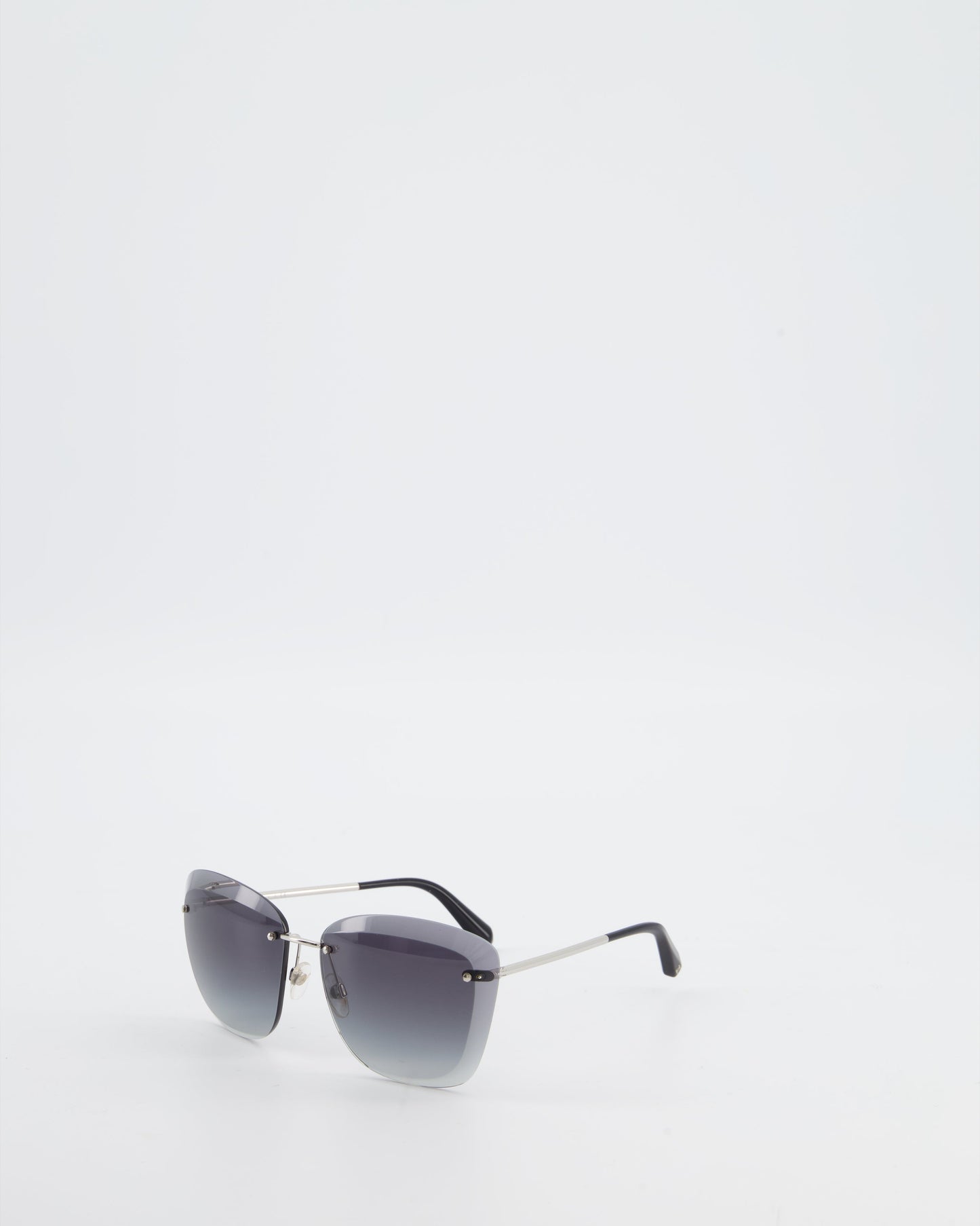 Chanel Black 4221 Rimless Butterfly Sunglasses