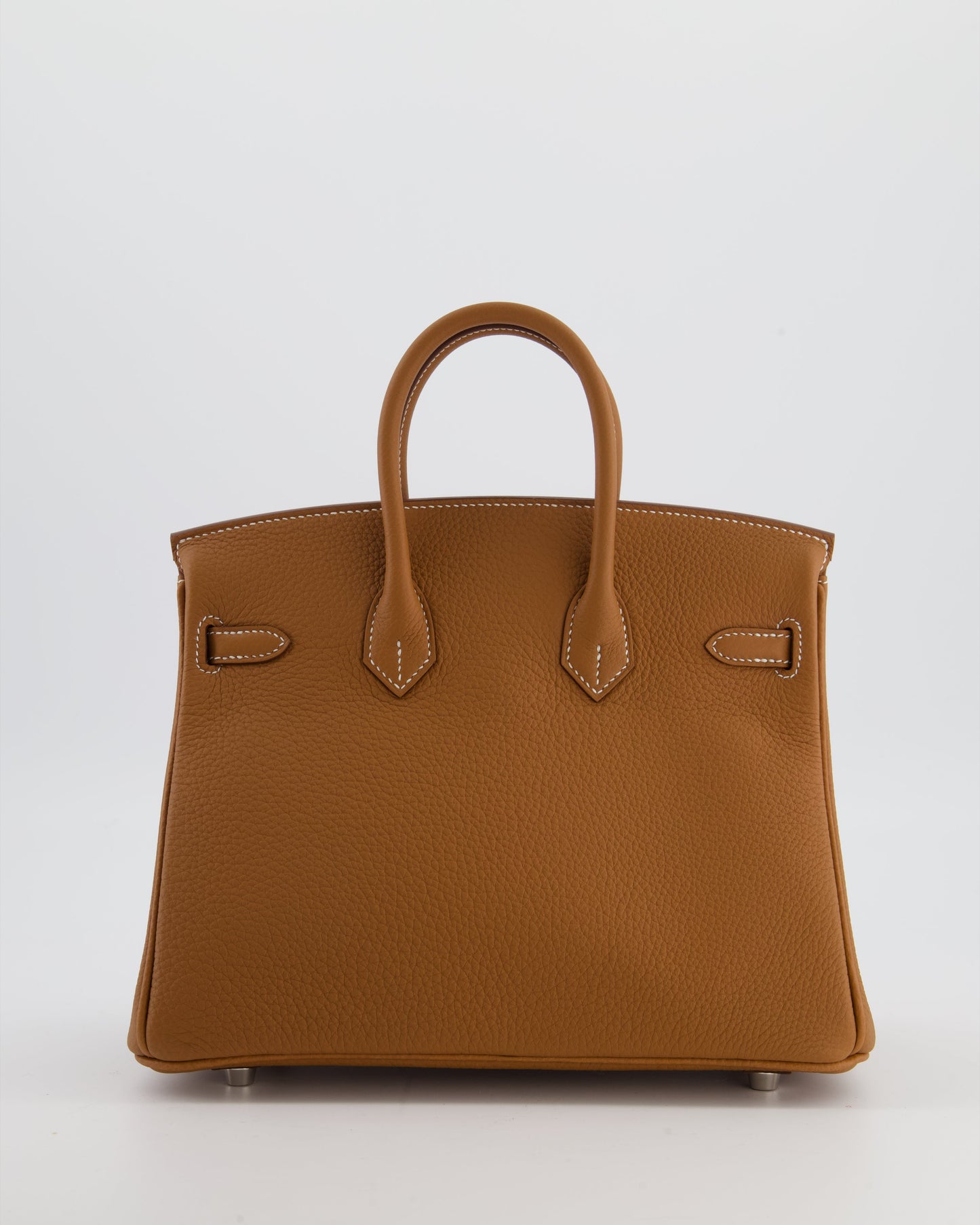 *HOT* Herm�s Birkin 25 Retourne Bag in Gold Togo Leather with Palladium Hardware