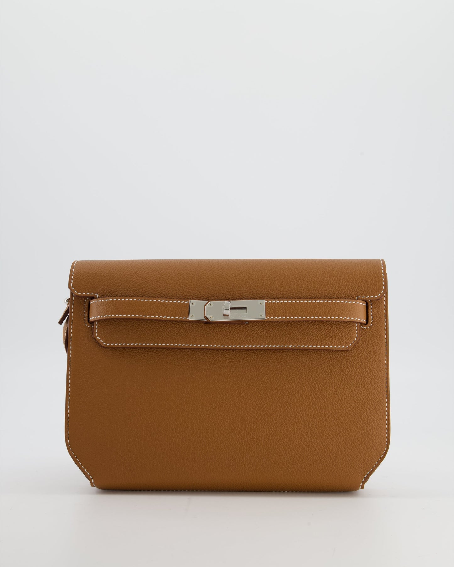 *RARE* Herm�s Kelly Depeches 25 Bag in Gold Togo Leather with Palladium Hardware