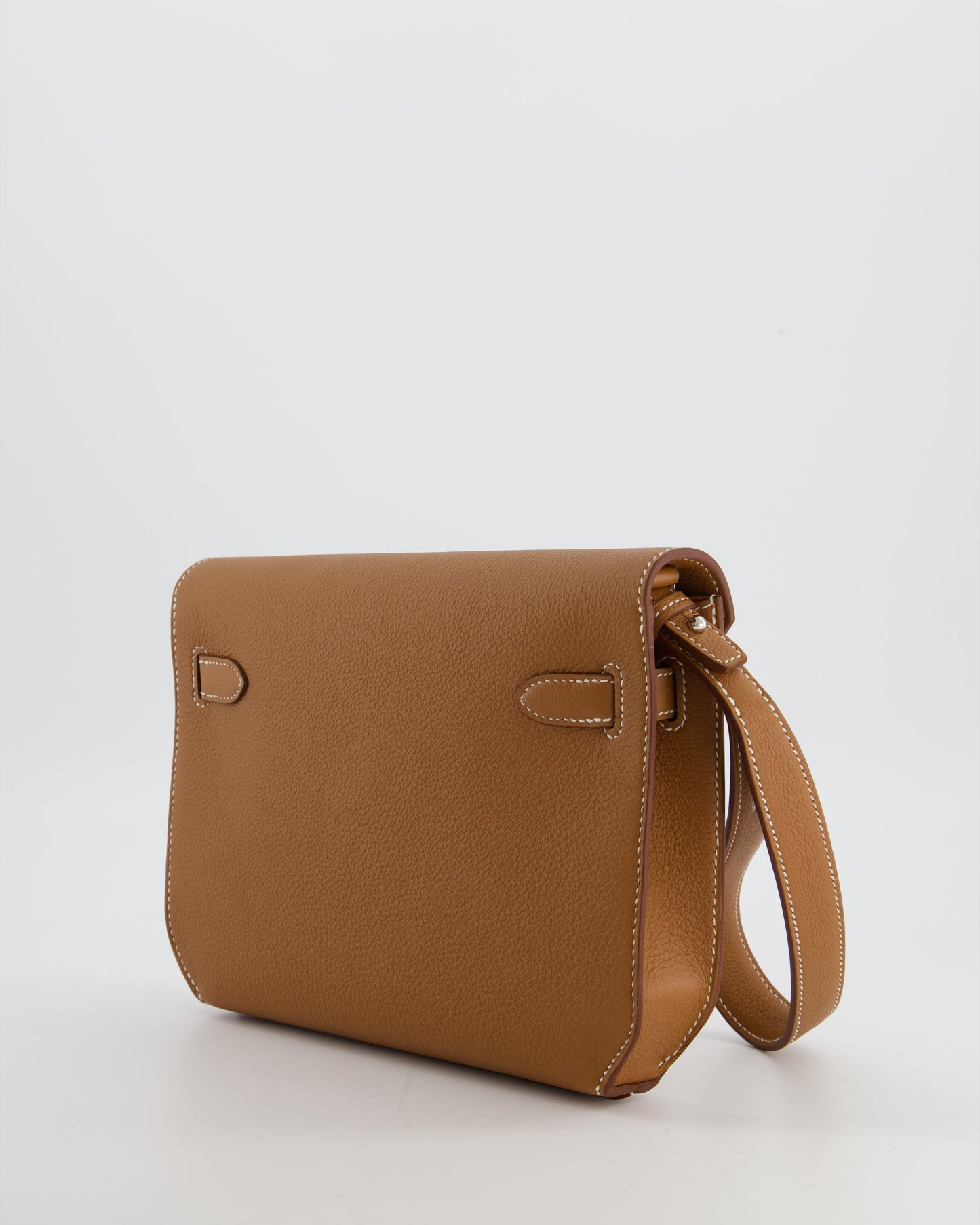 *RARE* Herm�s Kelly Depeches 25 Bag in Gold Togo Leather with Palladium Hardware