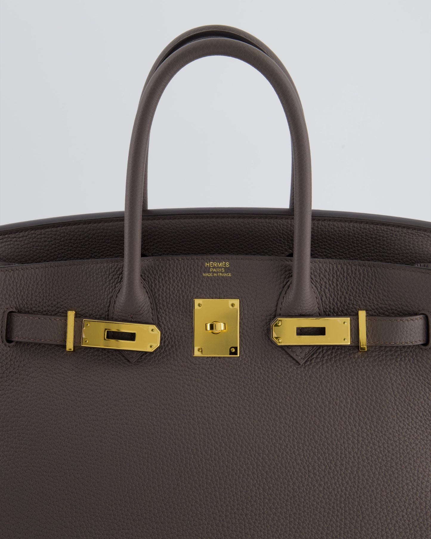 *HOT* The Elite Bags Birkin 30cm Bag in Gris Etain Togo Leather with Gold Hardware