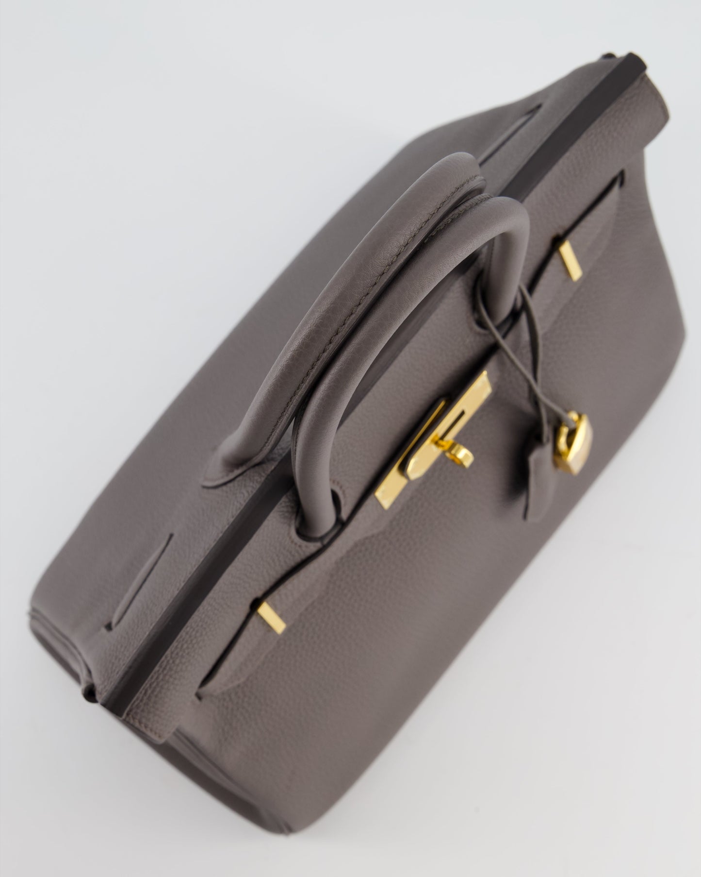*HOT* The Elite Bags Birkin 30cm Bag in Gris Etain Togo Leather with Gold Hardware