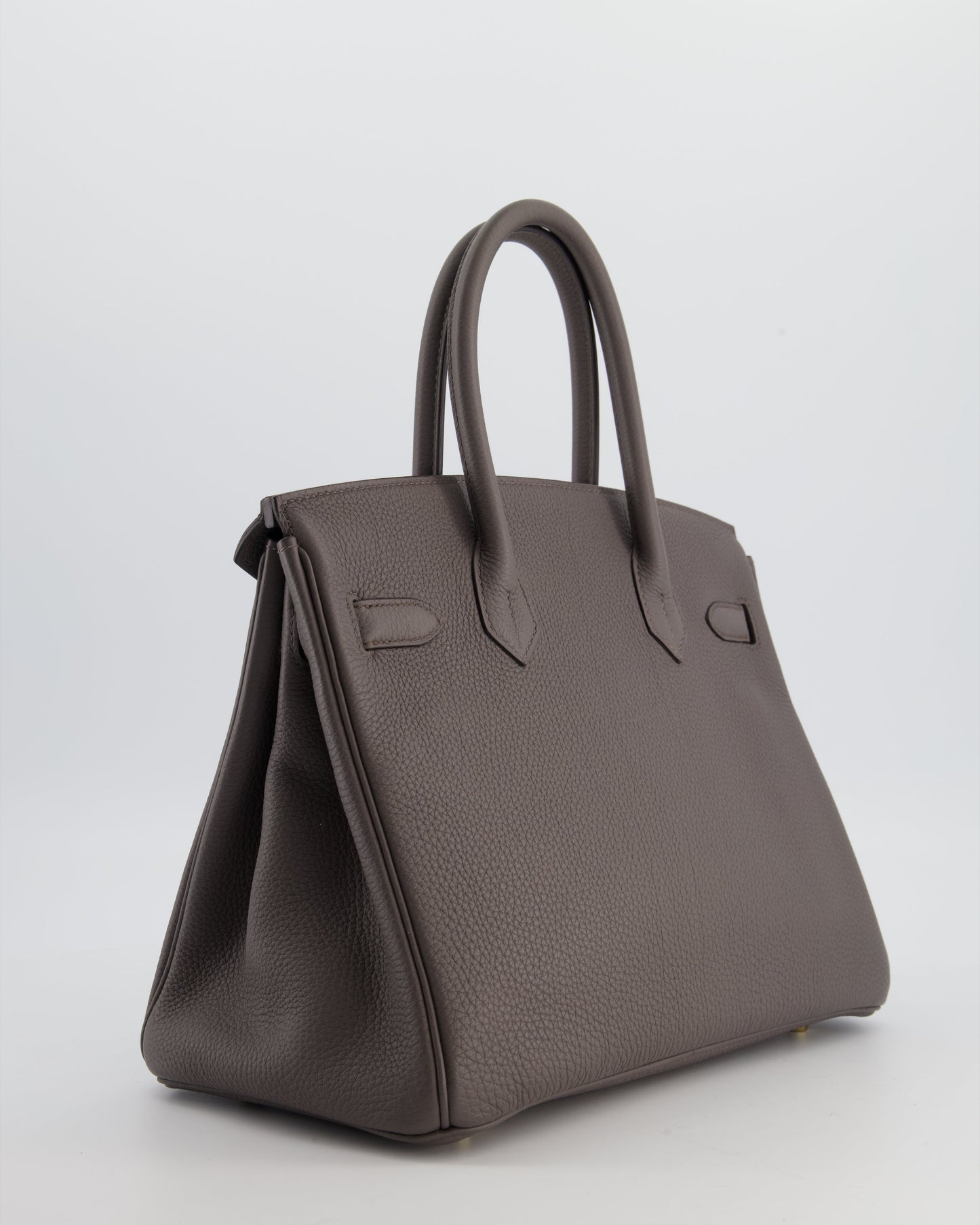*HOT* The Elite Bags Birkin 30cm Bag in Gris Etain Togo Leather with Gold Hardware