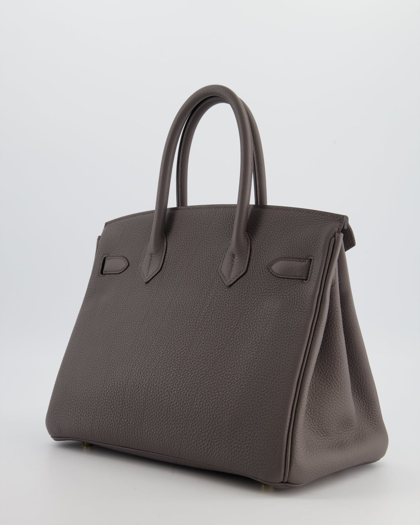 *HOT* The Elite Bags Birkin 30cm Bag in Gris Etain Togo Leather with Gold Hardware