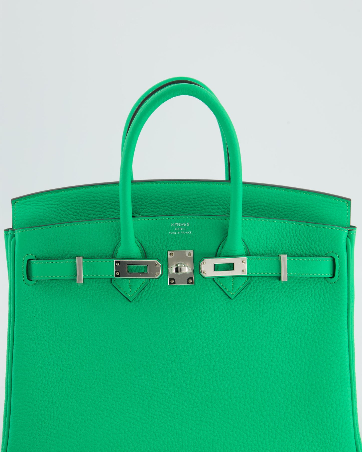 Herm�s Birkin 25 Retourne Bag in Vert Comics Togo Leather with Palladium Hardware