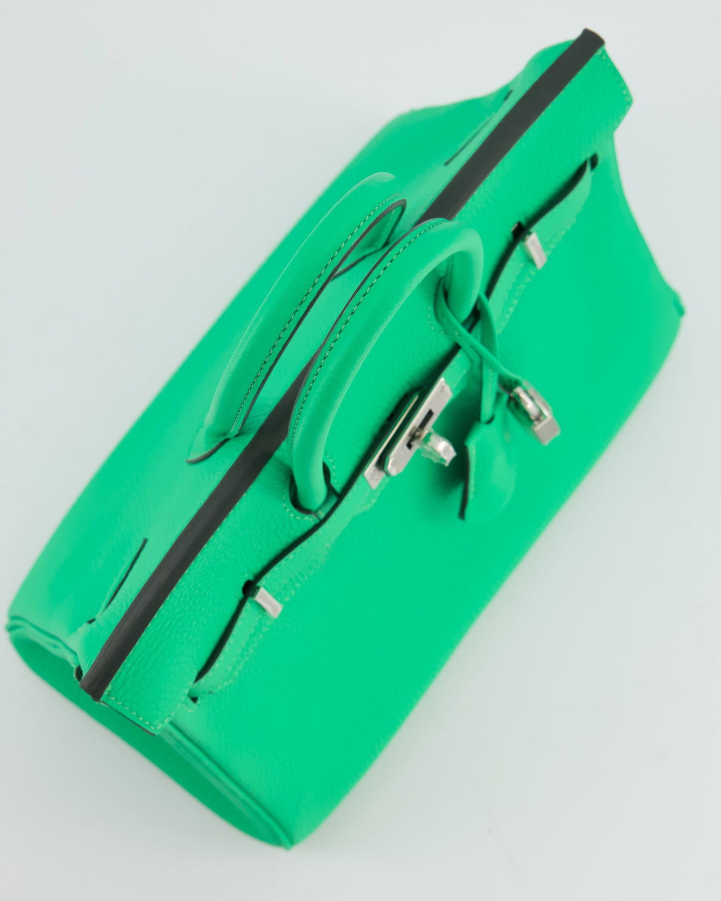 Herm�s Birkin 25 Retourne Bag in Vert Comics Togo Leather with Palladium Hardware