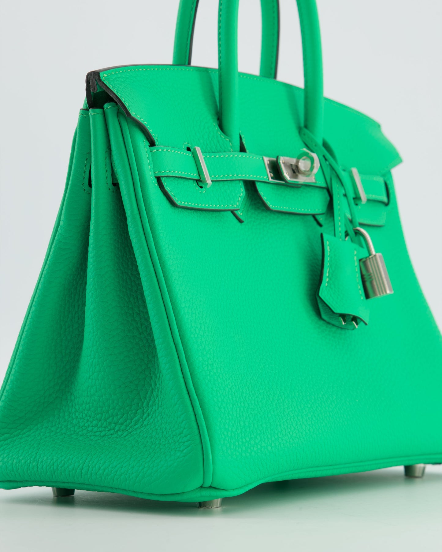 Herm�s Birkin 25 Retourne Bag in Vert Comics Togo Leather with Palladium Hardware