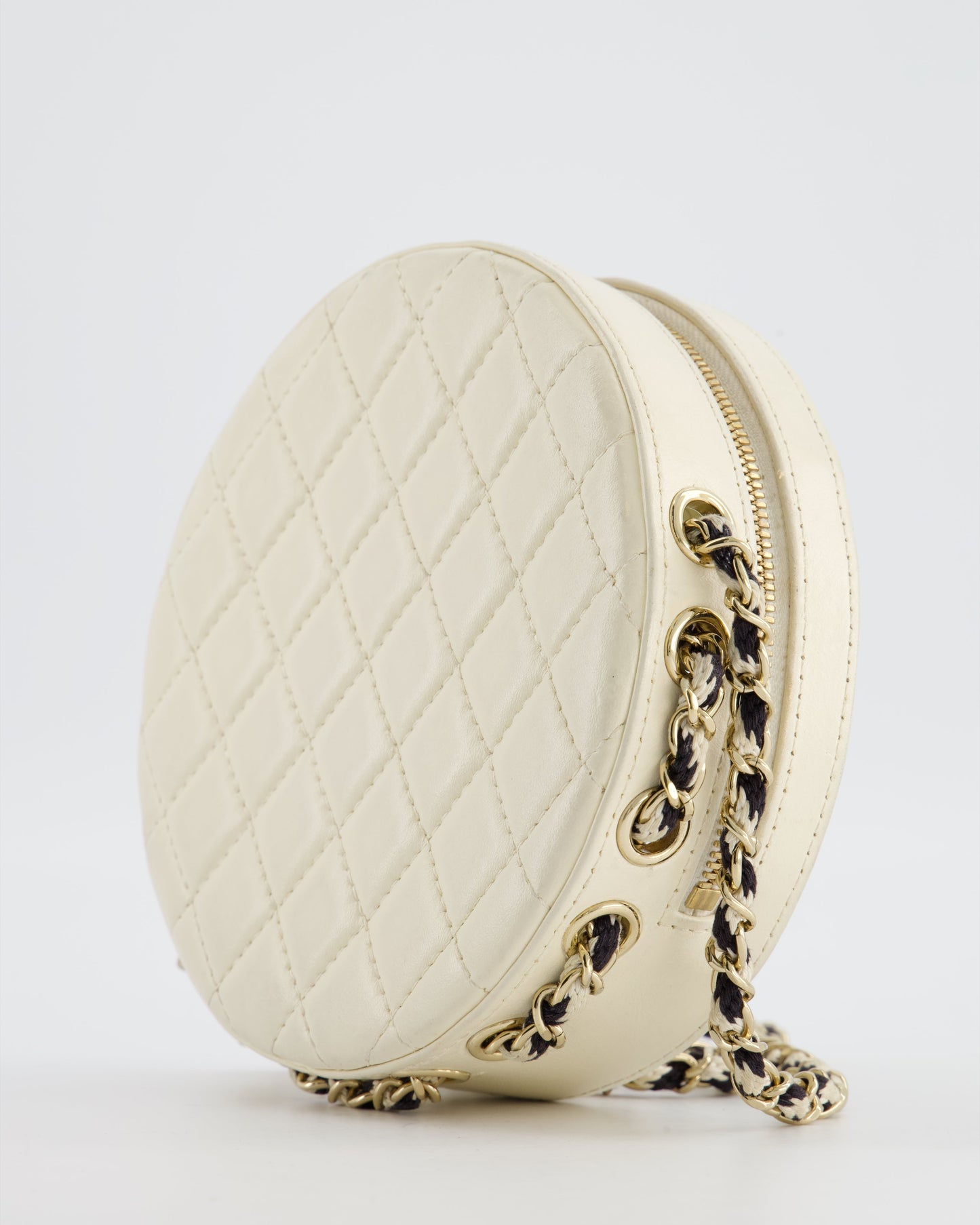 *RARE & FIRE PRICE* Chanel La Pausa Coco Lifesaver Bag in Black and White with Champagne Gold Hardware