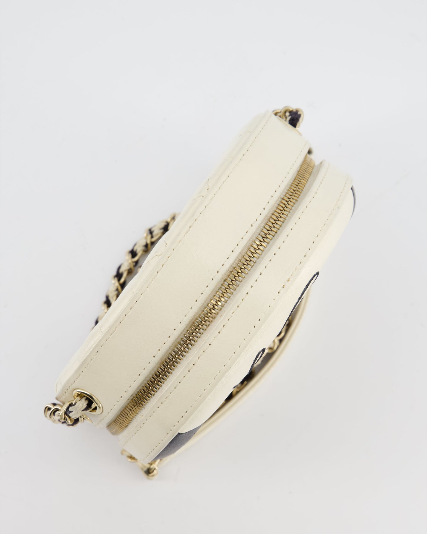 *RARE & FIRE PRICE* Chanel La Pausa Coco Lifesaver Bag in Black and White with Champagne Gold Hardware