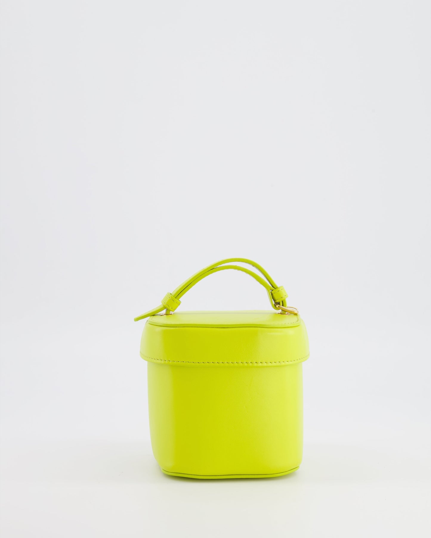 Céline Lime Yellow Leather Small Box Cuir Triomphe Bag
