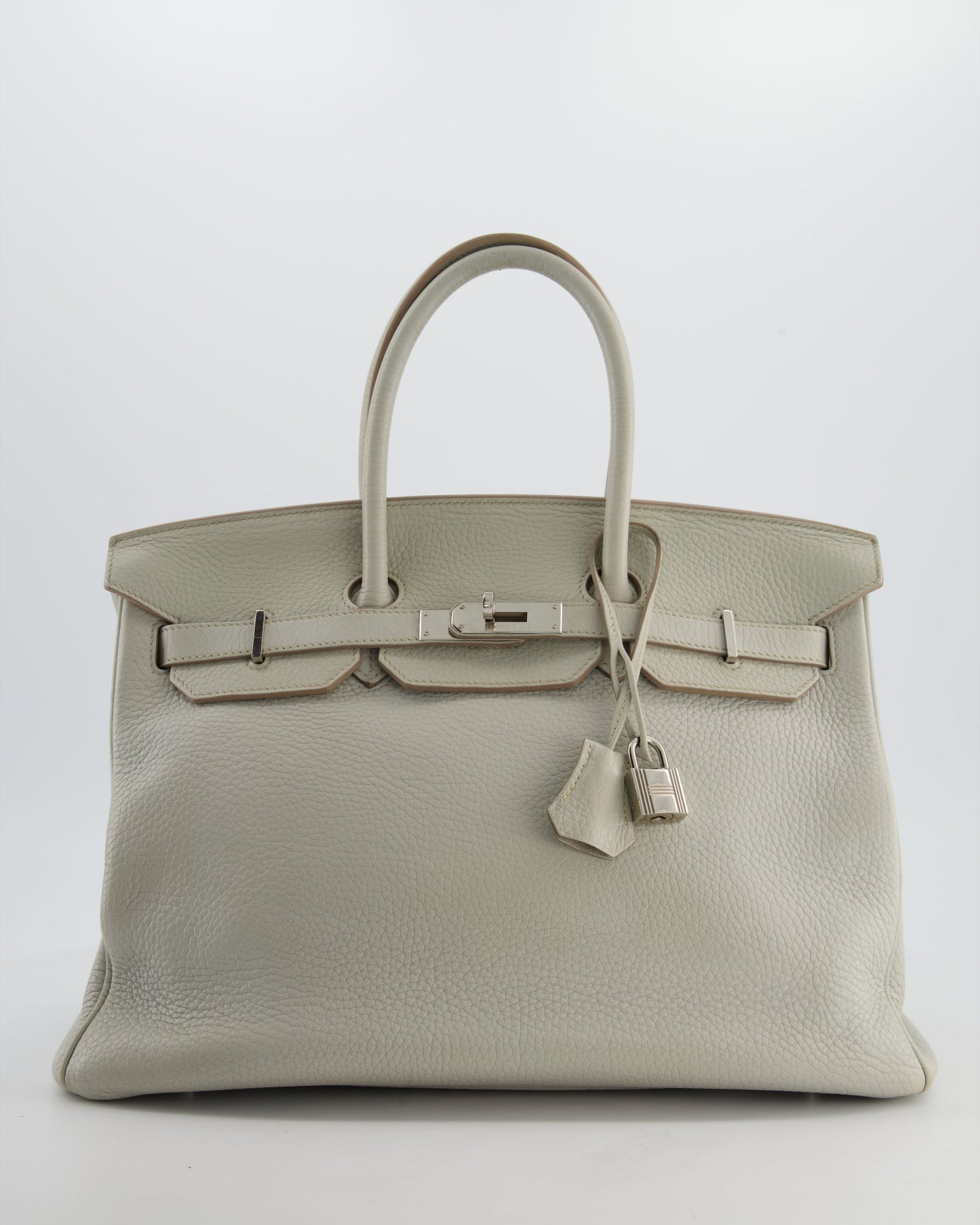 Herm�s Birkin 35 Retourne Bag in Gris Perle Togo Leather with Palladium Hardware