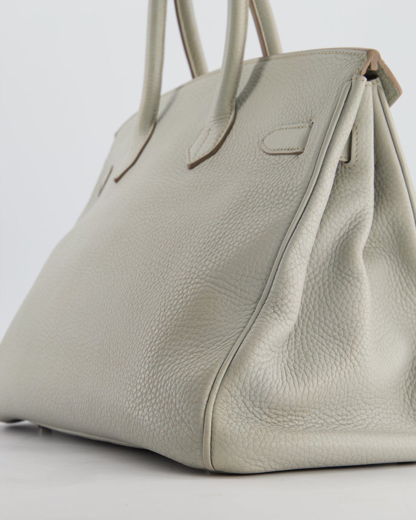 Herm�s Birkin 35 Retourne Bag in Gris Perle Togo Leather with Palladium Hardware