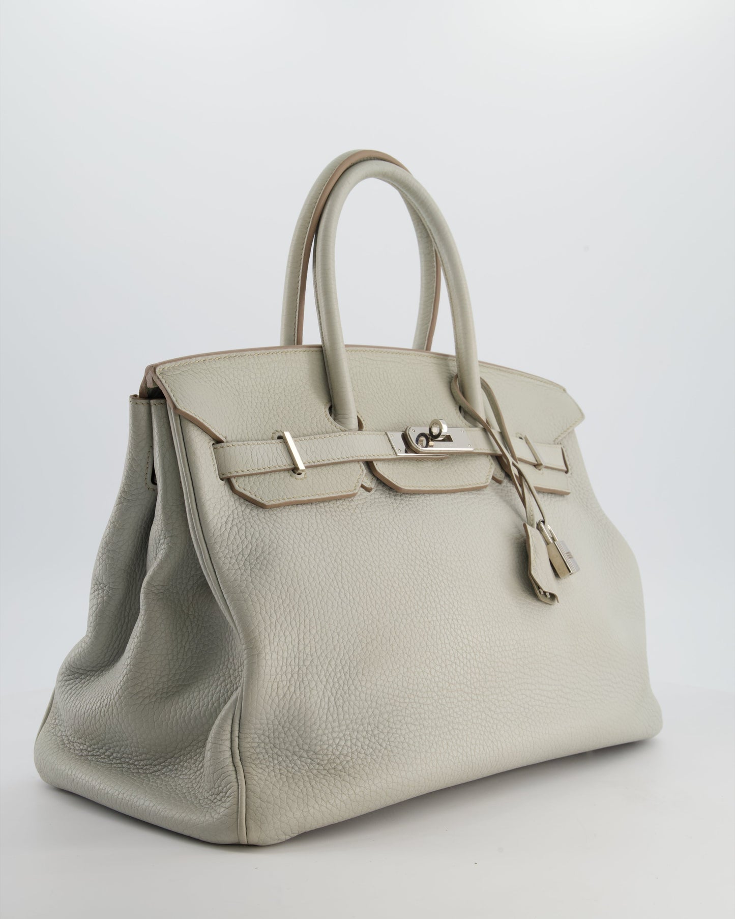 Herm�s Birkin 35 Retourne Bag in Gris Perle Togo Leather with Palladium Hardware