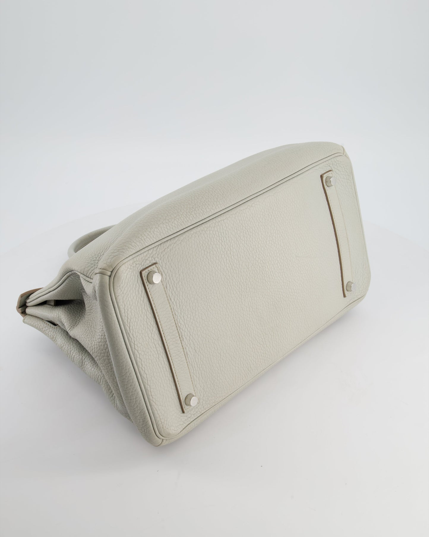 Herm�s Birkin 35 Retourne Bag in Gris Perle Togo Leather with Palladium Hardware