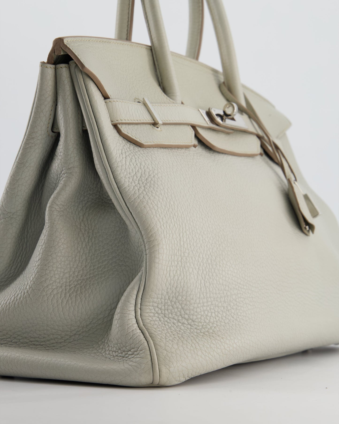 Herm�s Birkin 35 Retourne Bag in Gris Perle Togo Leather with Palladium Hardware