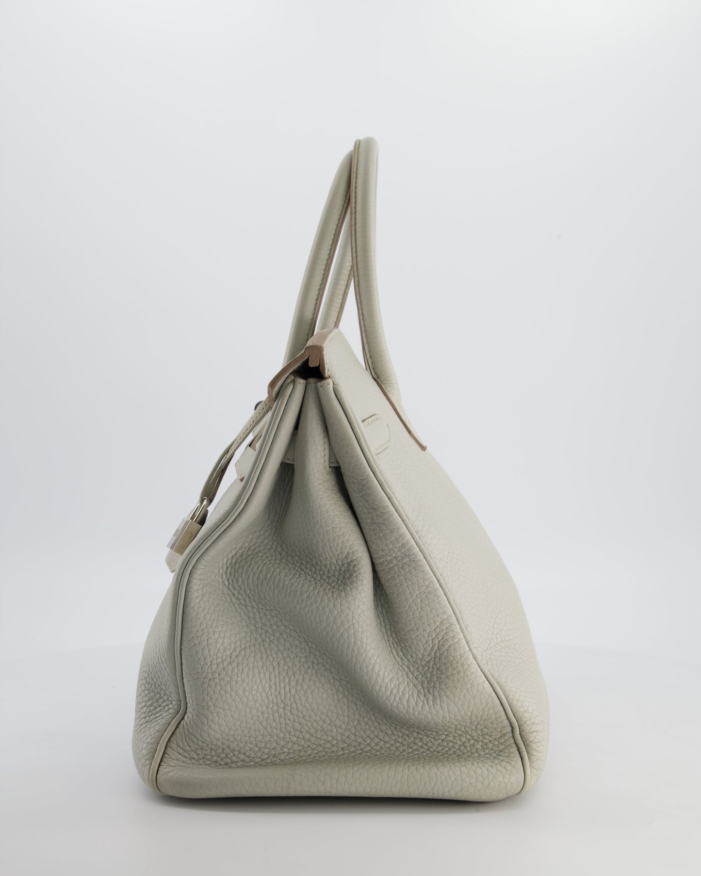 Herm�s Birkin 35 Retourne Bag in Gris Perle Togo Leather with Palladium Hardware