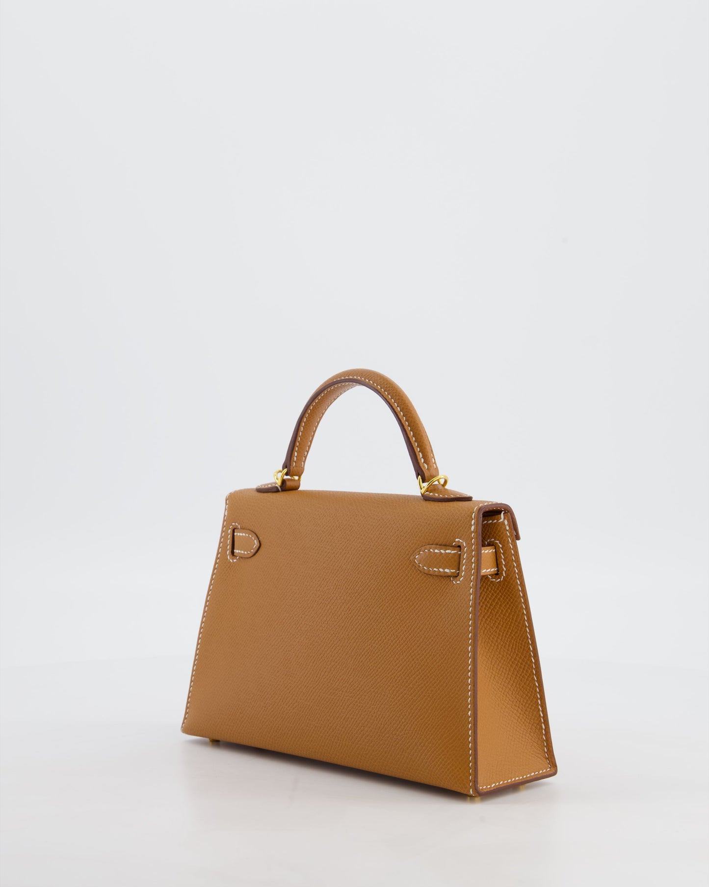 Herm�s Mini Kelly II 20 Bag in Gold Epsom Leather with Gold Hardware