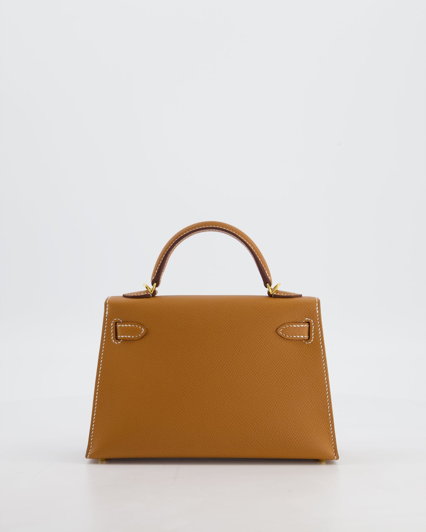 Herm�s Mini Kelly II 20 Bag in Gold Epsom Leather with Gold Hardware