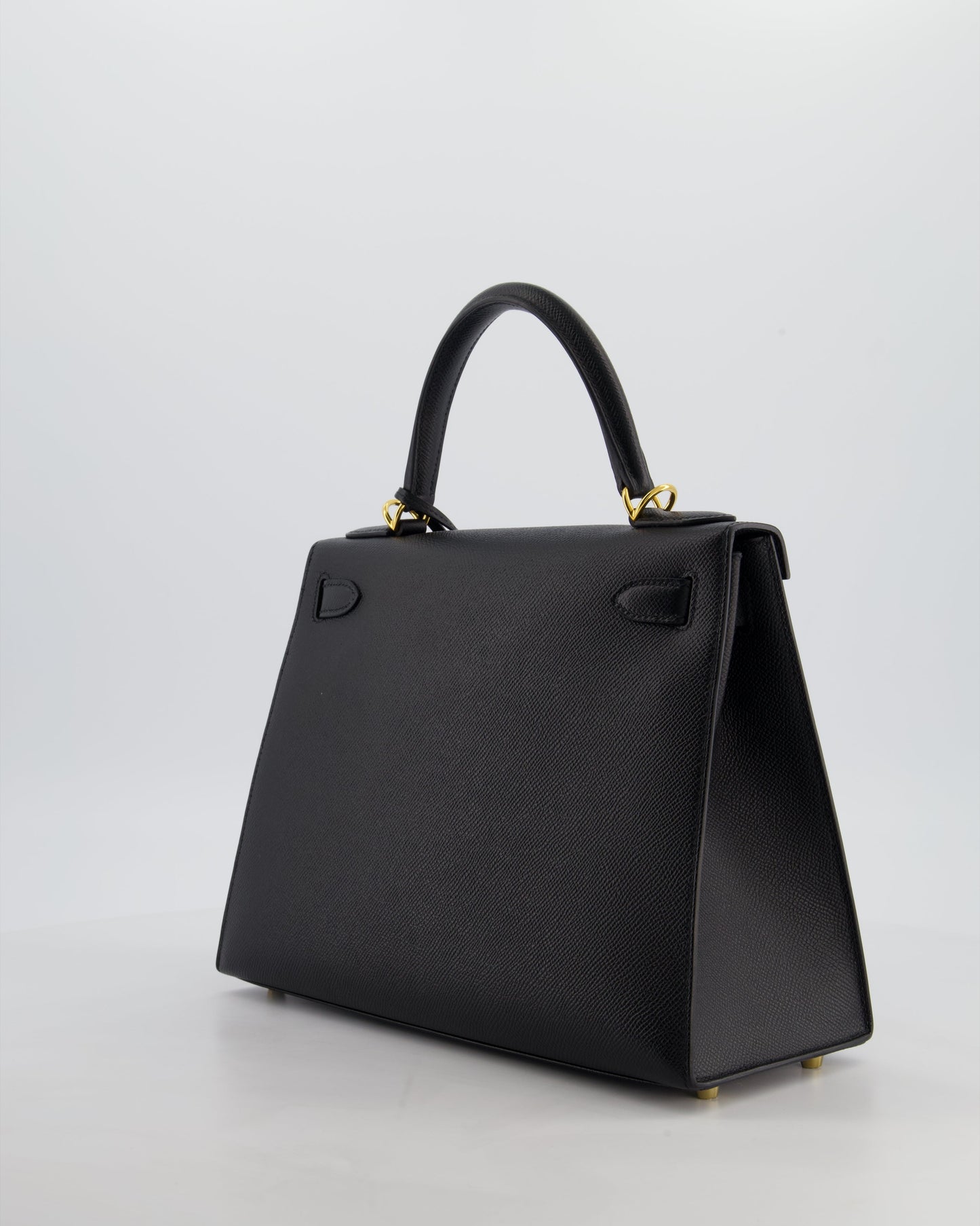*HOT* Herm�s Kelly 28 Sellier Bag in Noir Epsom Leather with Gold Hardware