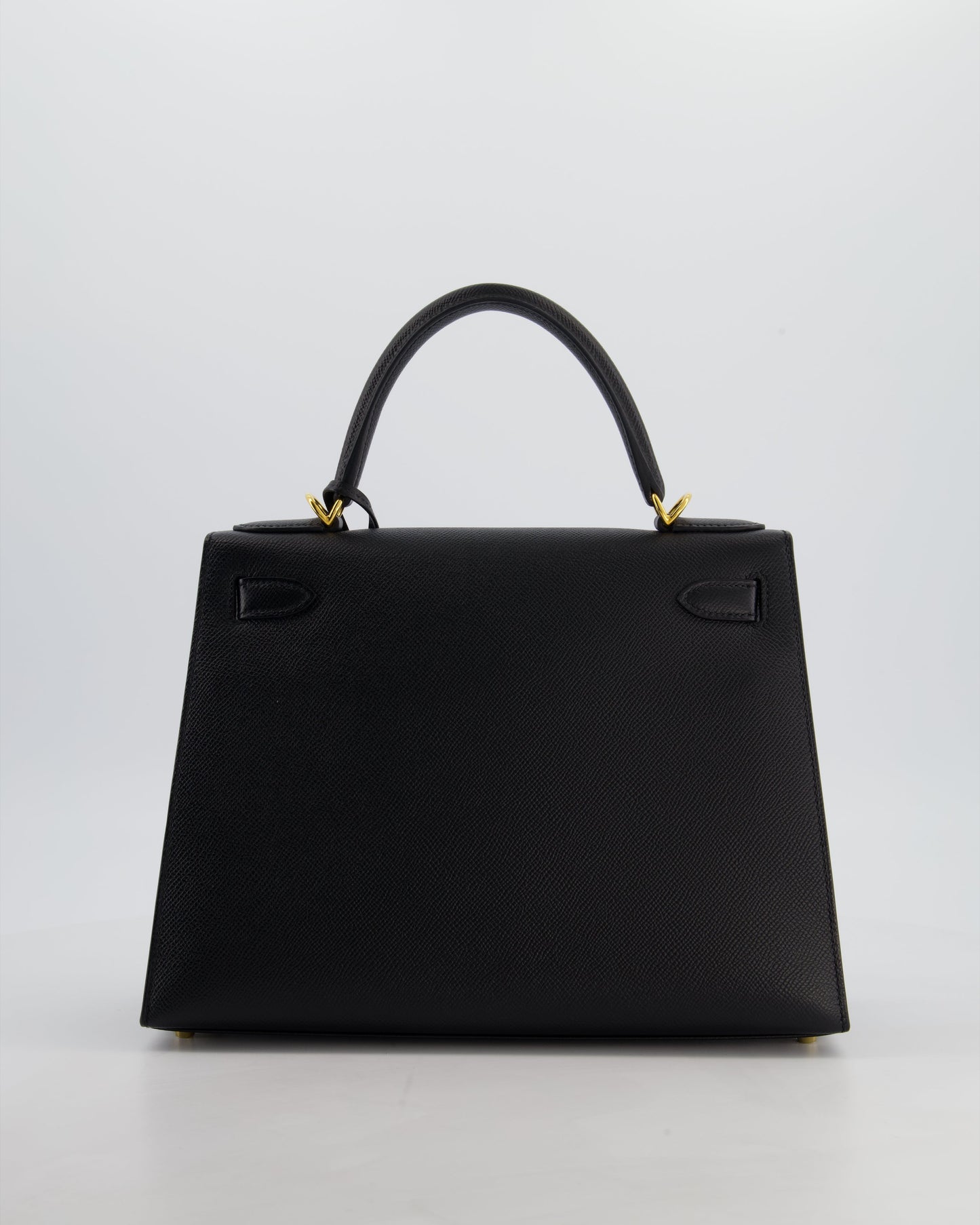 *HOT* Herm�s Kelly 28 Sellier Bag in Noir Epsom Leather with Gold Hardware
