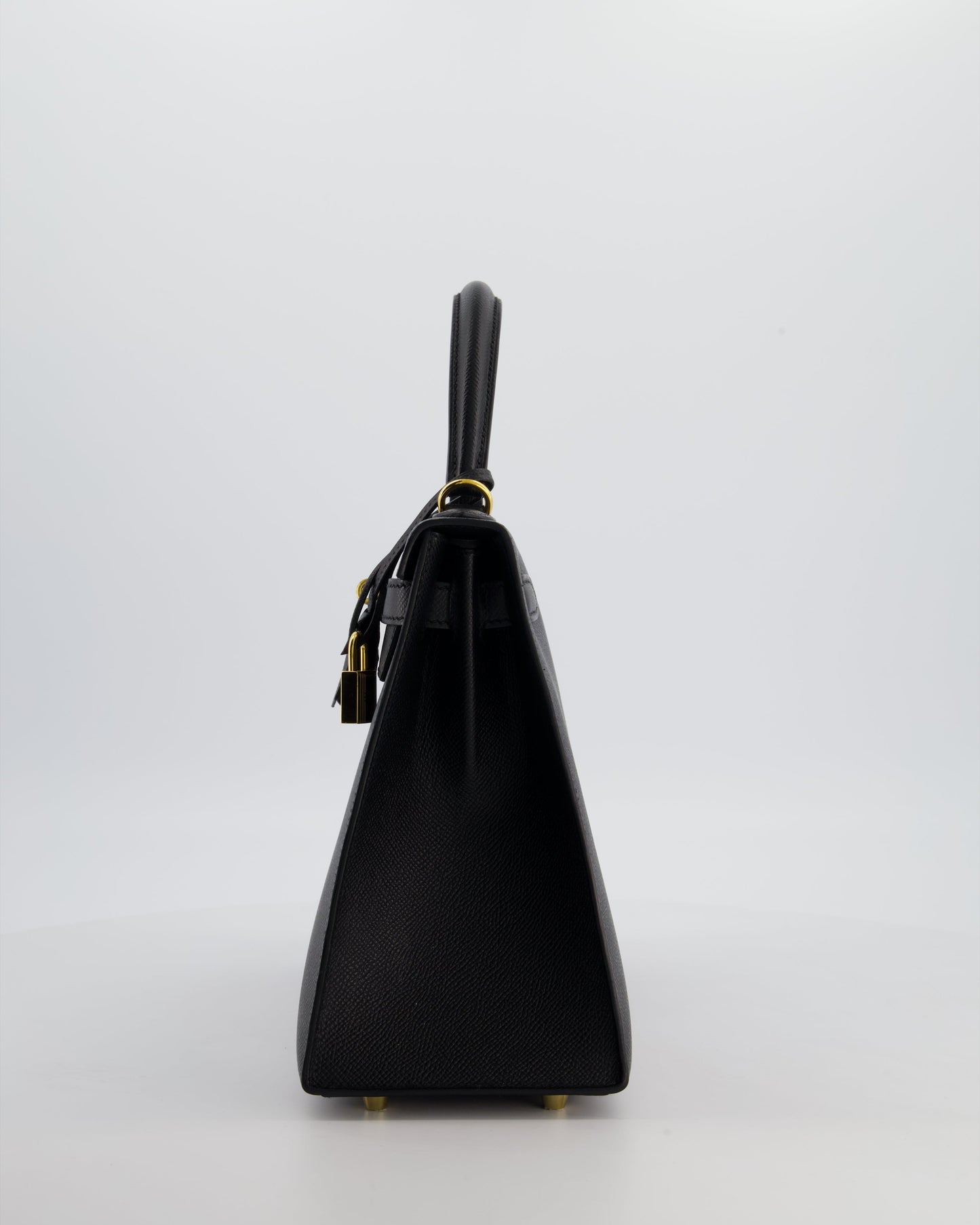 *HOT* Herm�s Kelly 28 Sellier Bag in Noir Epsom Leather with Gold Hardware