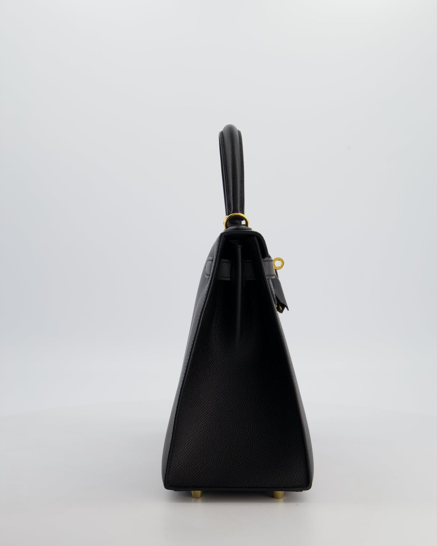 *HOT* Herm�s Kelly 28 Sellier Bag in Noir Epsom Leather with Gold Hardware