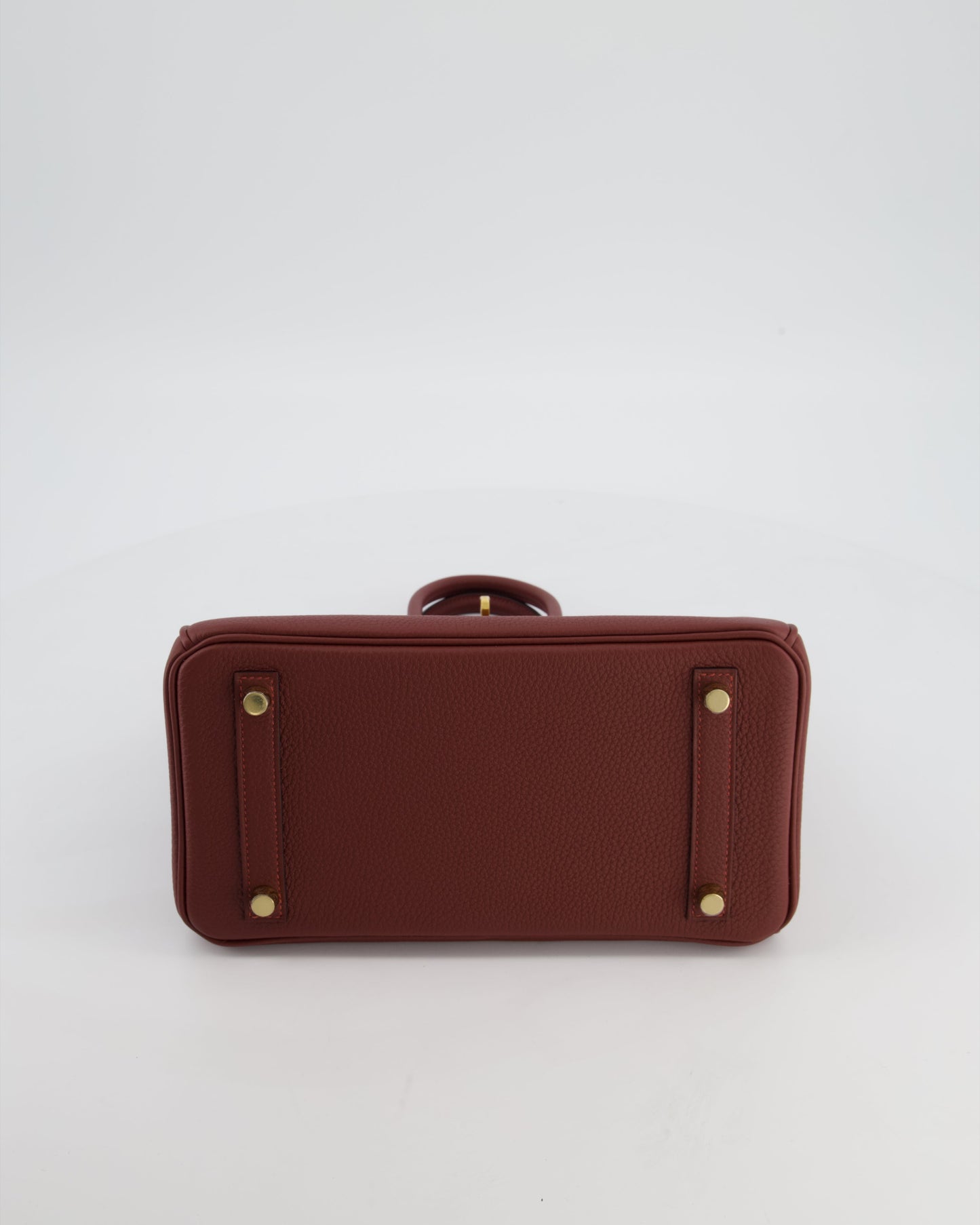 *HOT* Herm�s Birkin 25 Retourne Bag in Rouge H Togo Leather with Gold Hardware