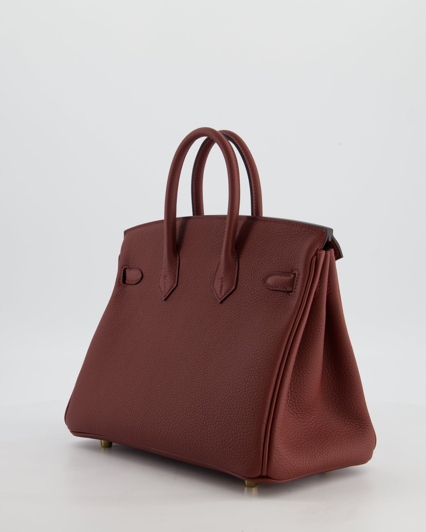 *HOT* Herm�s Birkin 25 Retourne Bag in Rouge H Togo Leather with Gold Hardware