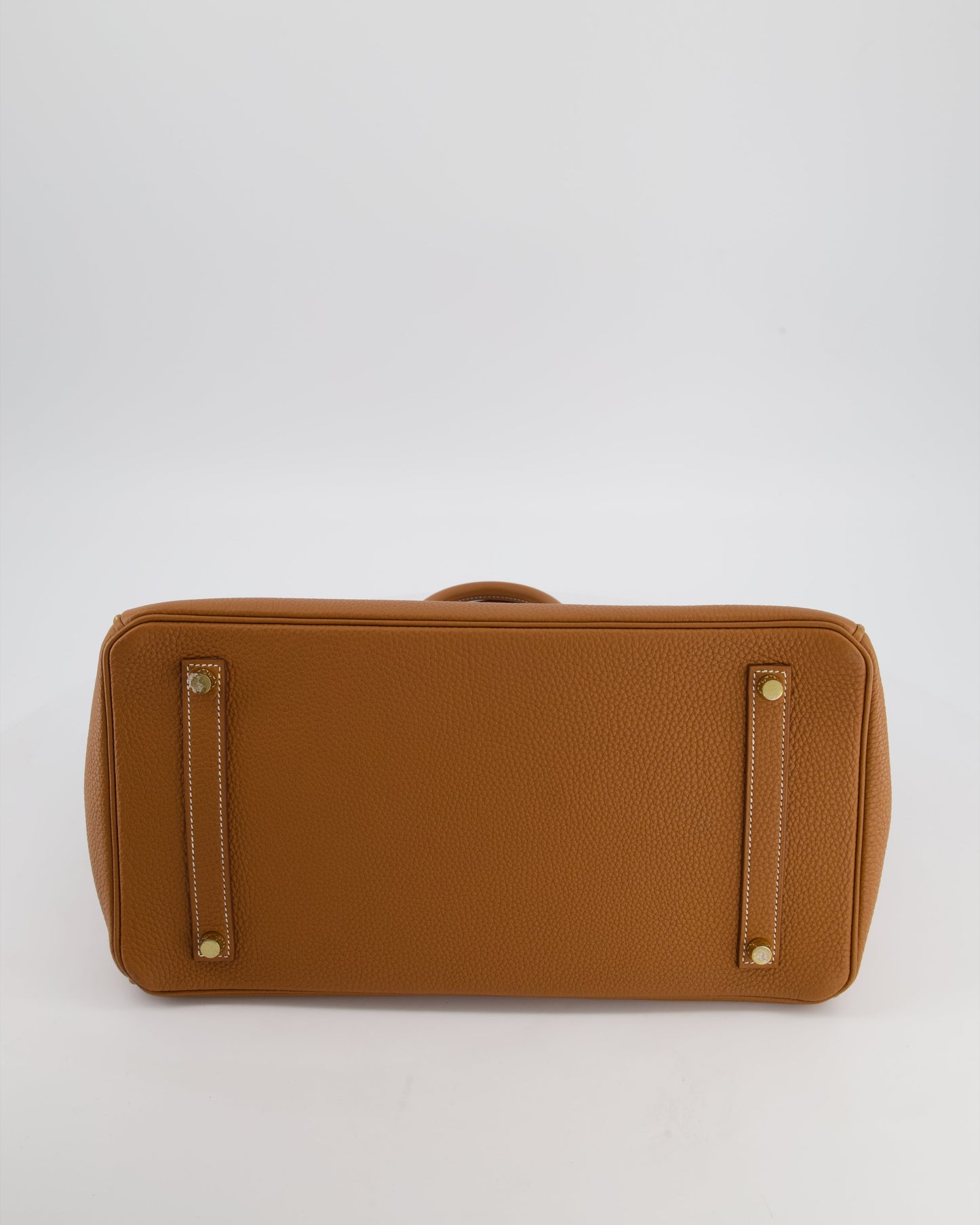 Herm�s Birkin 35 Retourne Bag in Gold Togo Leather with Gold Hardware