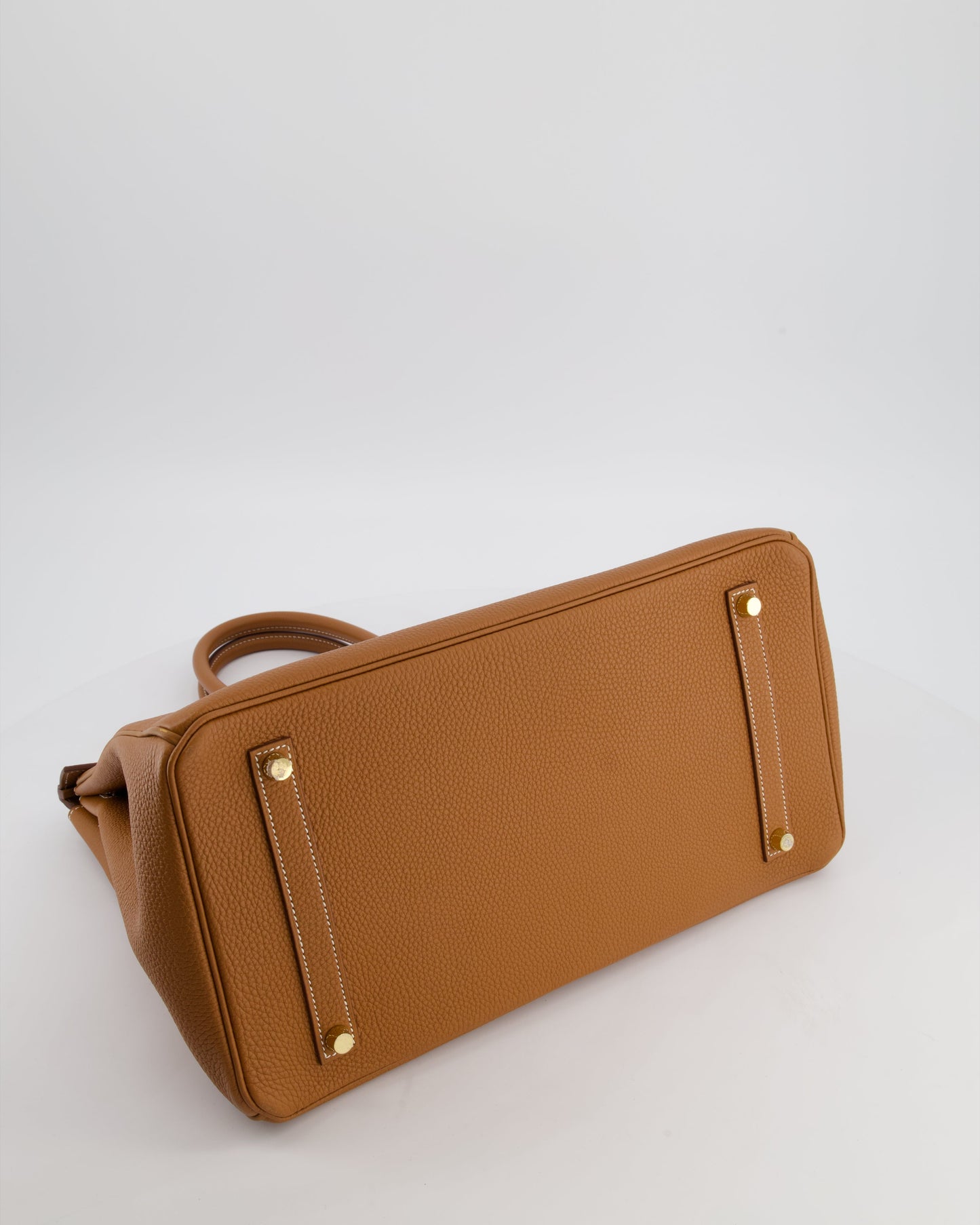 Herm�s Birkin 35 Retourne Bag in Gold Togo Leather with Gold Hardware