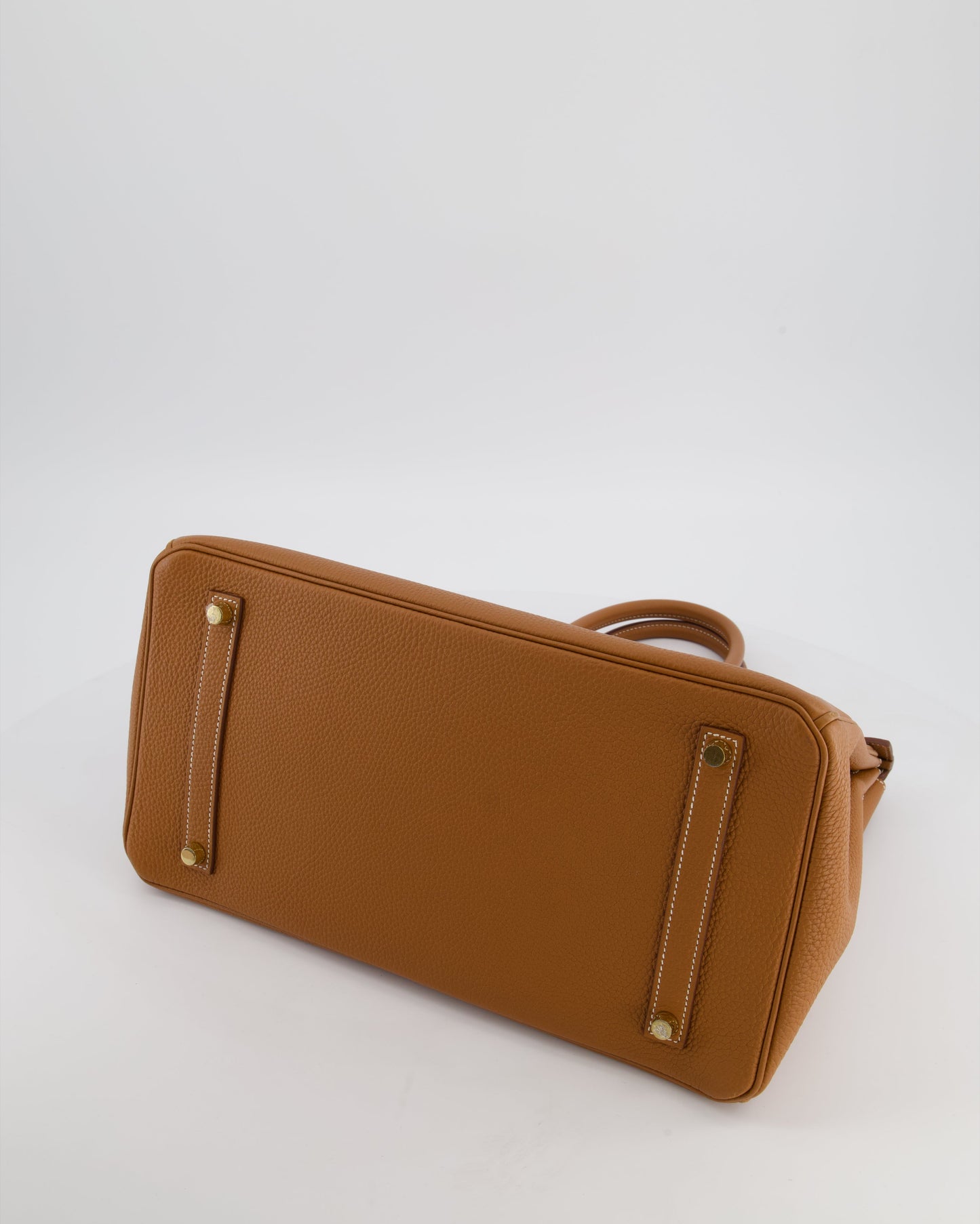 Herm�s Birkin 35 Retourne Bag in Gold Togo Leather with Gold Hardware
