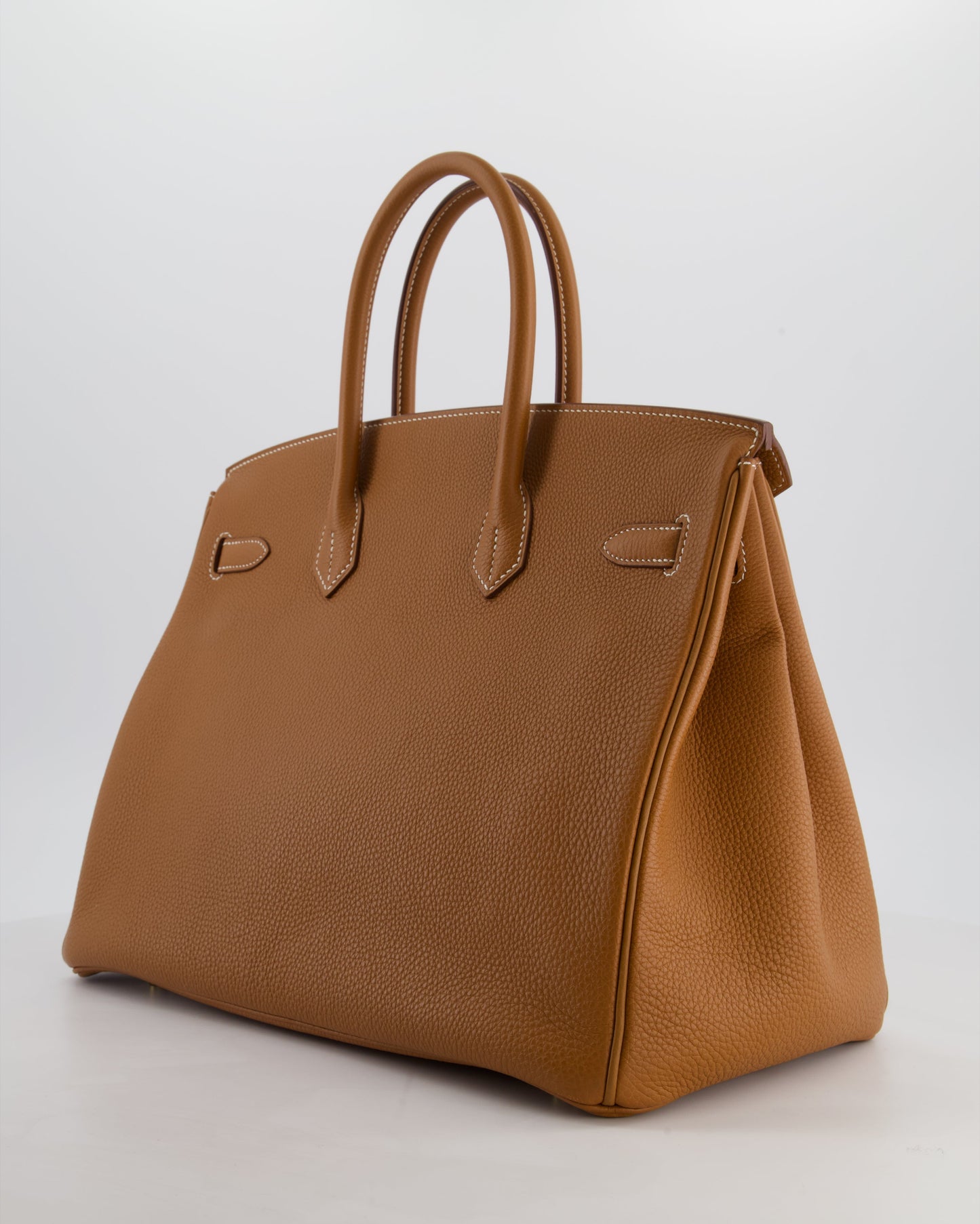 Herm�s Birkin 35 Retourne Bag in Gold Togo Leather with Gold Hardware