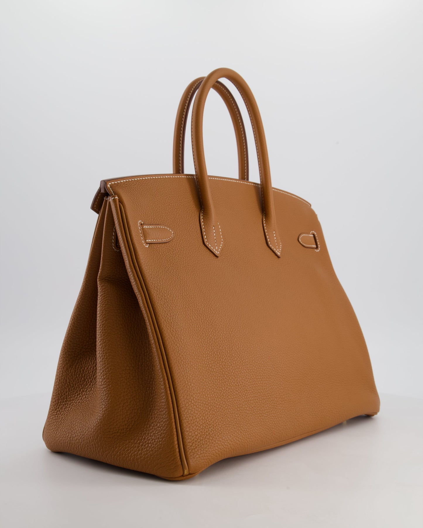 Herm�s Birkin 35 Retourne Bag in Gold Togo Leather with Gold Hardware
