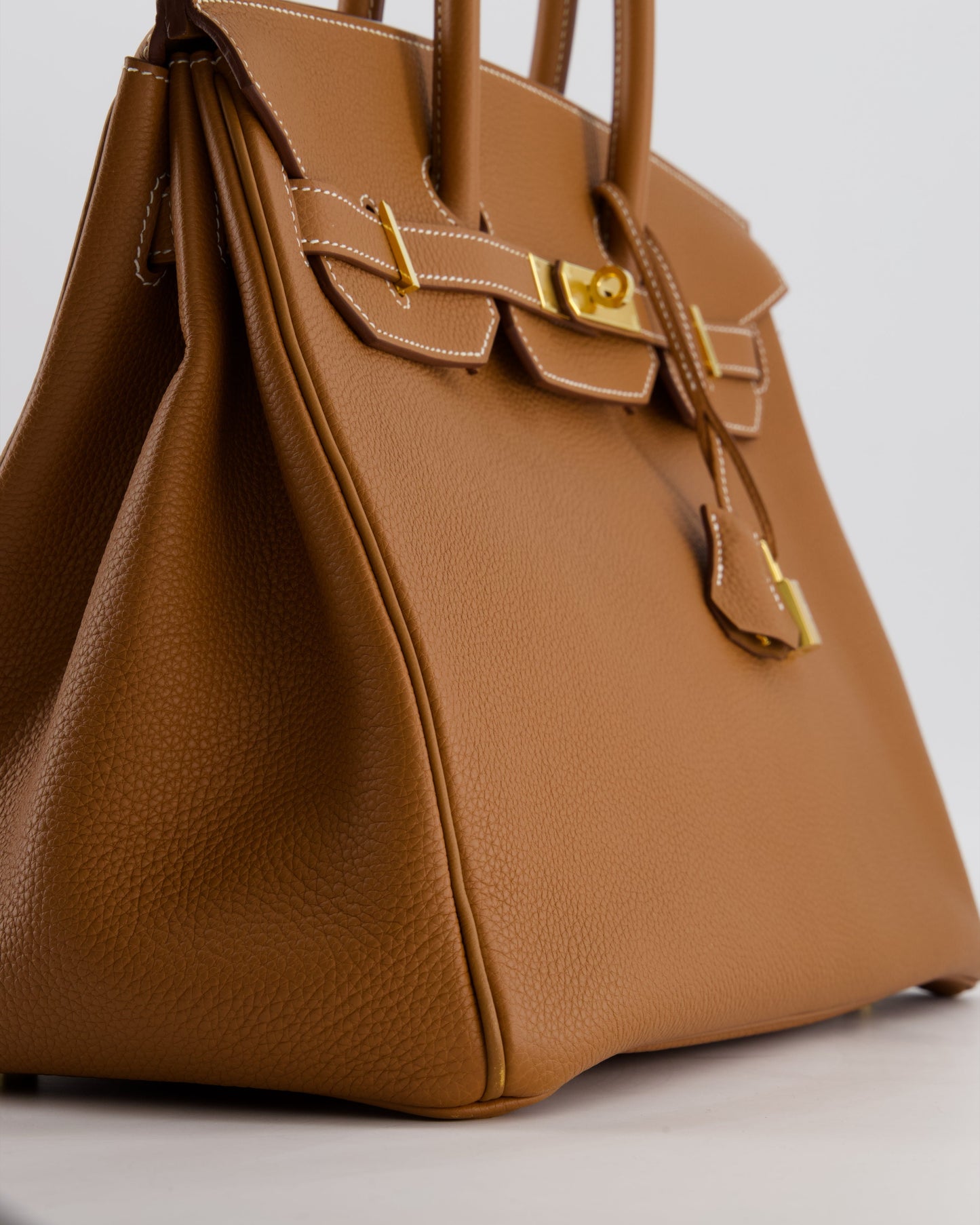Herm�s Birkin 35 Retourne Bag in Gold Togo Leather with Gold Hardware
