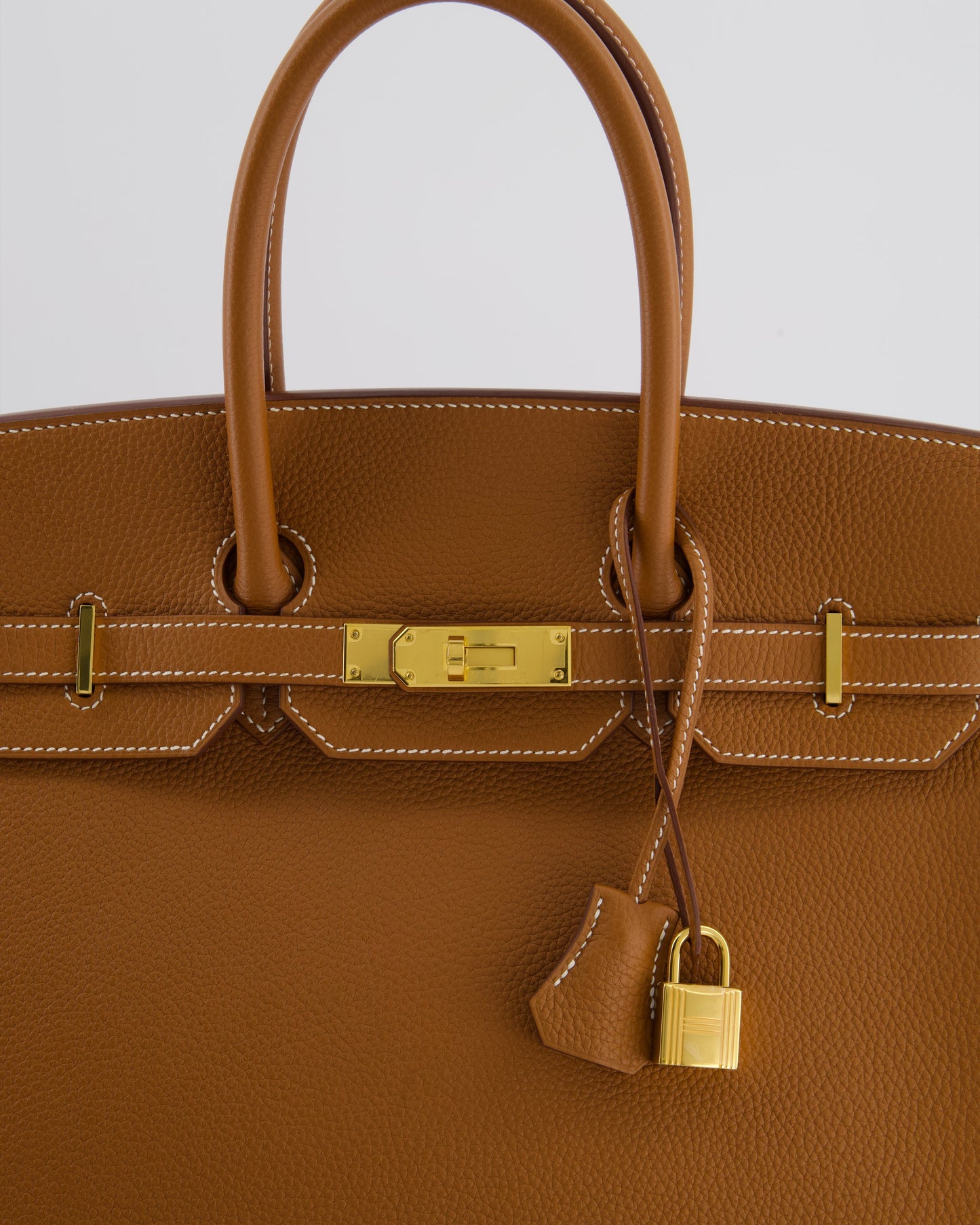 Herm�s Birkin 35 Retourne Bag in Gold Togo Leather with Gold Hardware