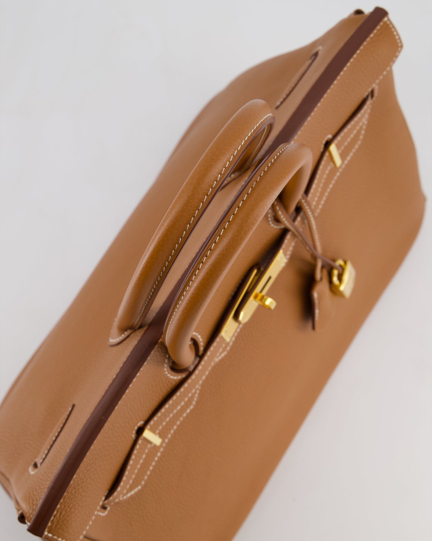 Herm�s Birkin 35 Retourne Bag in Gold Togo Leather with Gold Hardware