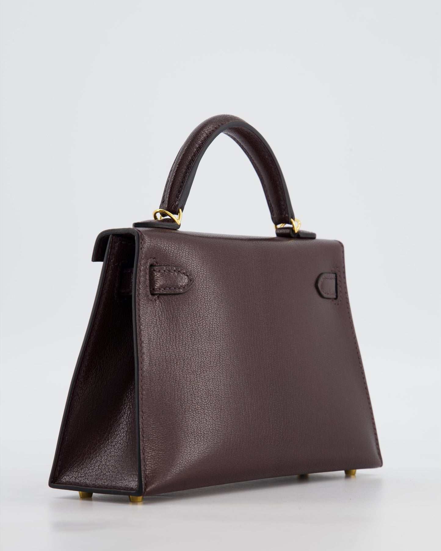 *SUPER HOT* Herm�s Mini Kelly II 20 Bag In Rouge Sellier Ch�vre Chamkila Leather with Gold Hardware