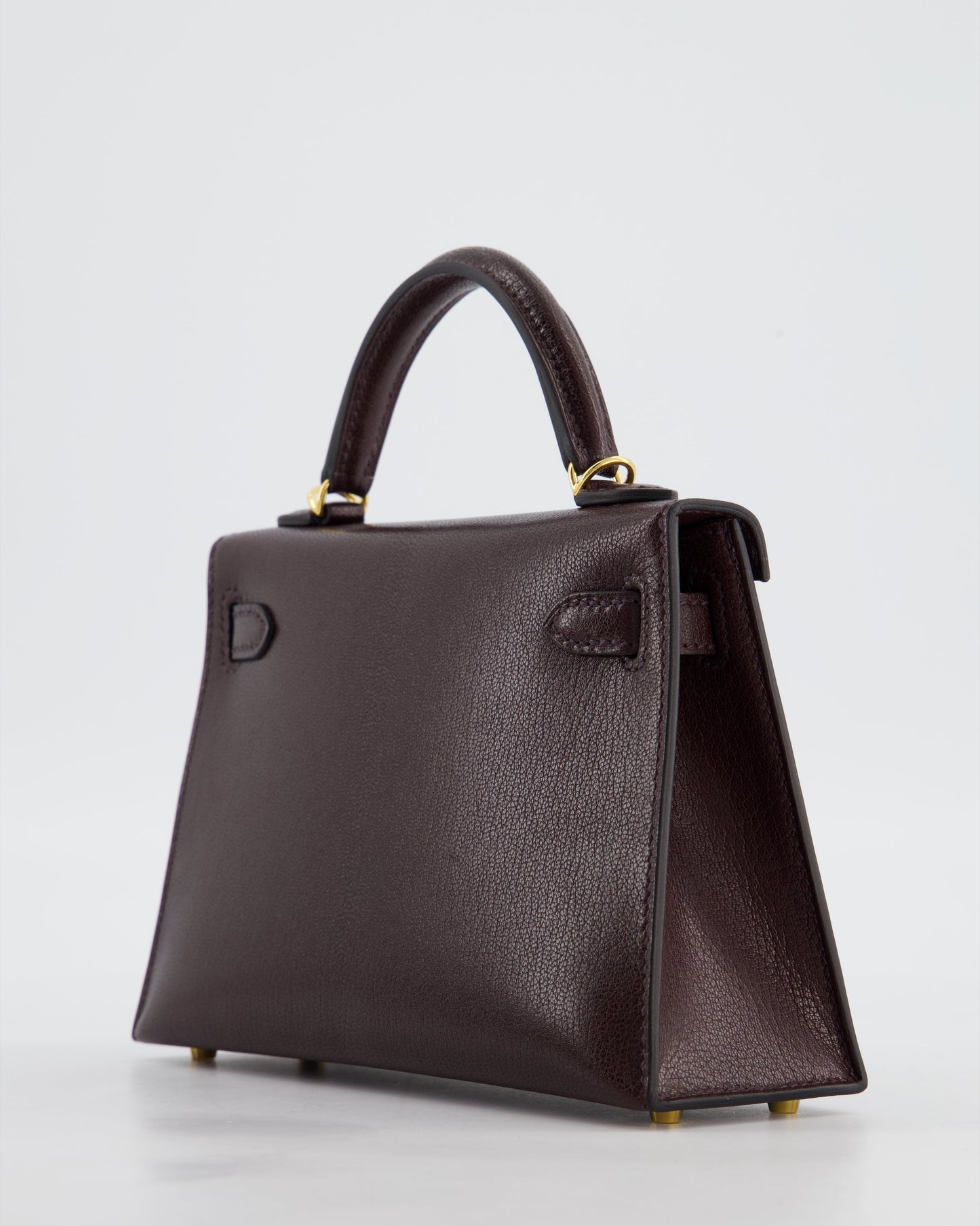 *SUPER HOT* Herm�s Mini Kelly II 20 Bag In Rouge Sellier Ch�vre Chamkila Leather with Gold Hardware