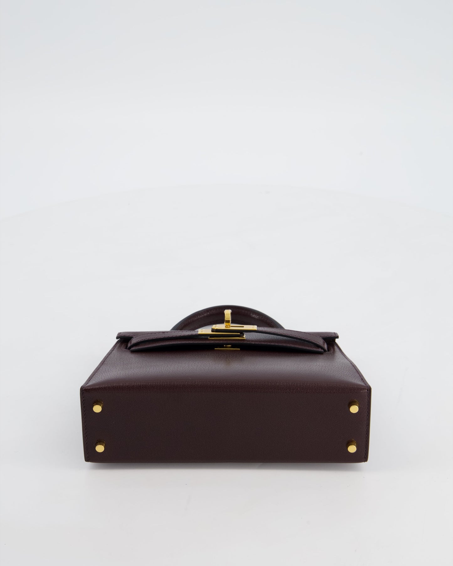 *SUPER HOT* Herm�s Mini Kelly II 20 Bag In Rouge Sellier Ch�vre Chamkila Leather with Gold Hardware