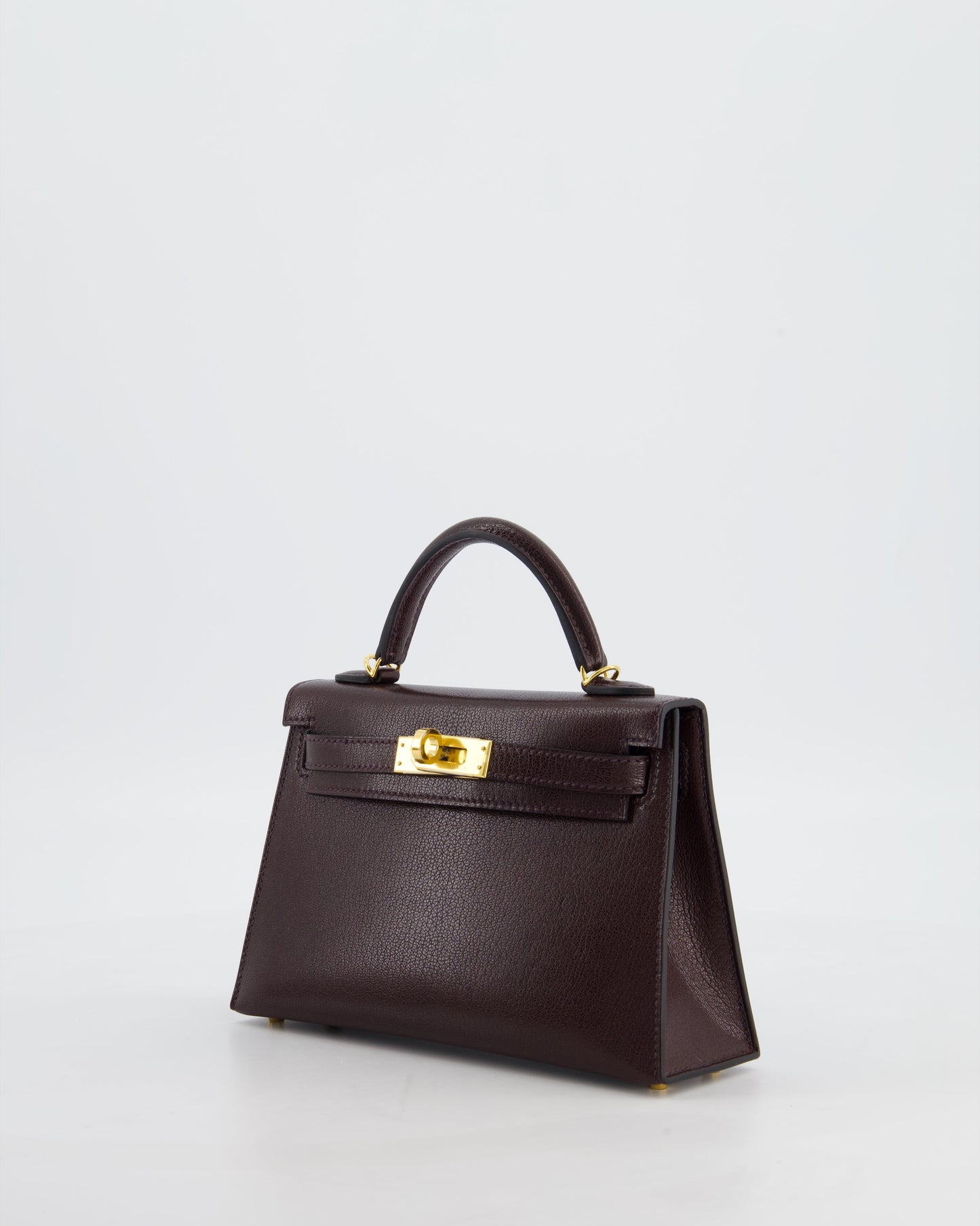 *SUPER HOT* Herm�s Mini Kelly II 20 Bag In Rouge Sellier Ch�vre Chamkila Leather with Gold Hardware