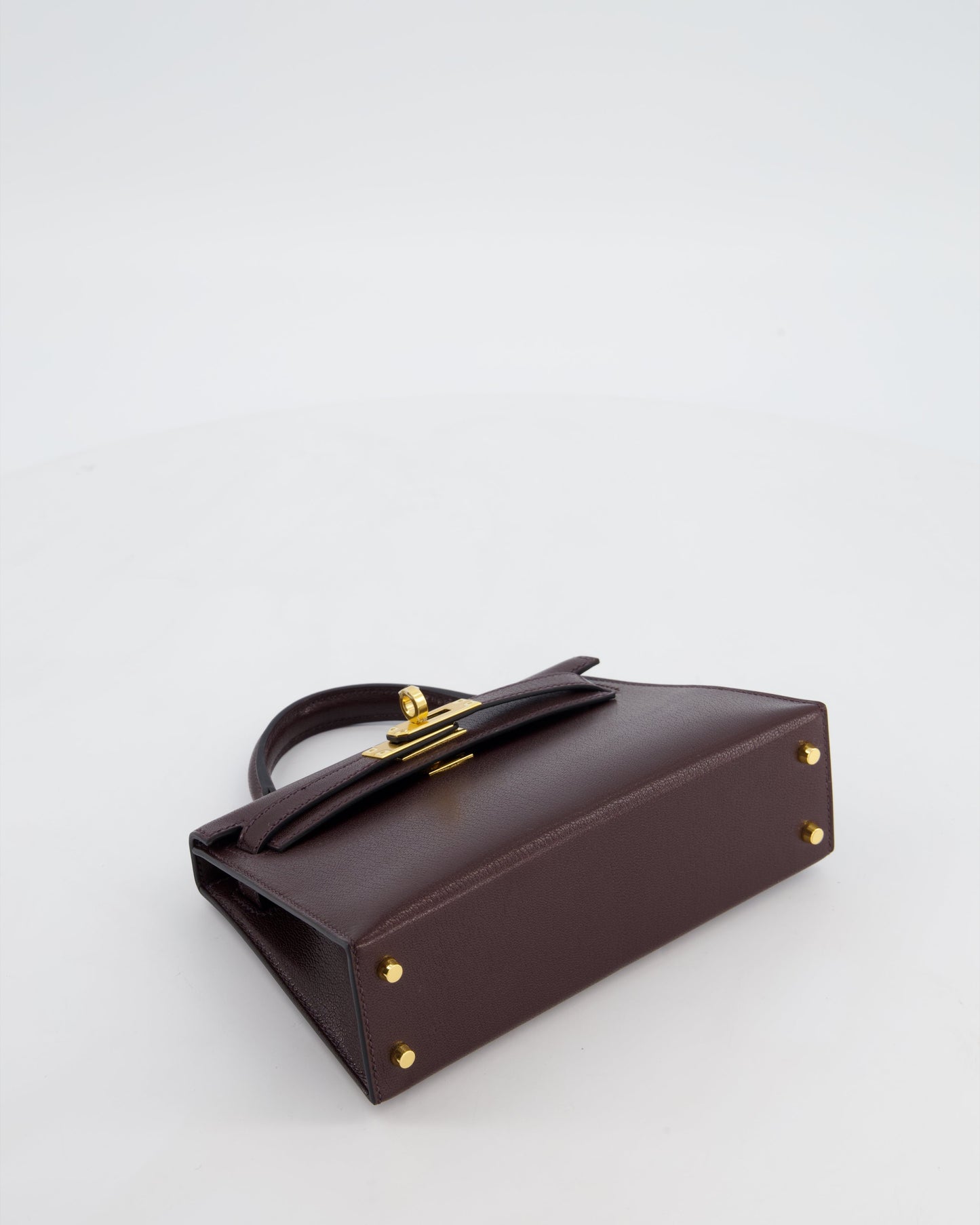 *SUPER HOT* Herm�s Mini Kelly II 20 Bag In Rouge Sellier Ch�vre Chamkila Leather with Gold Hardware
