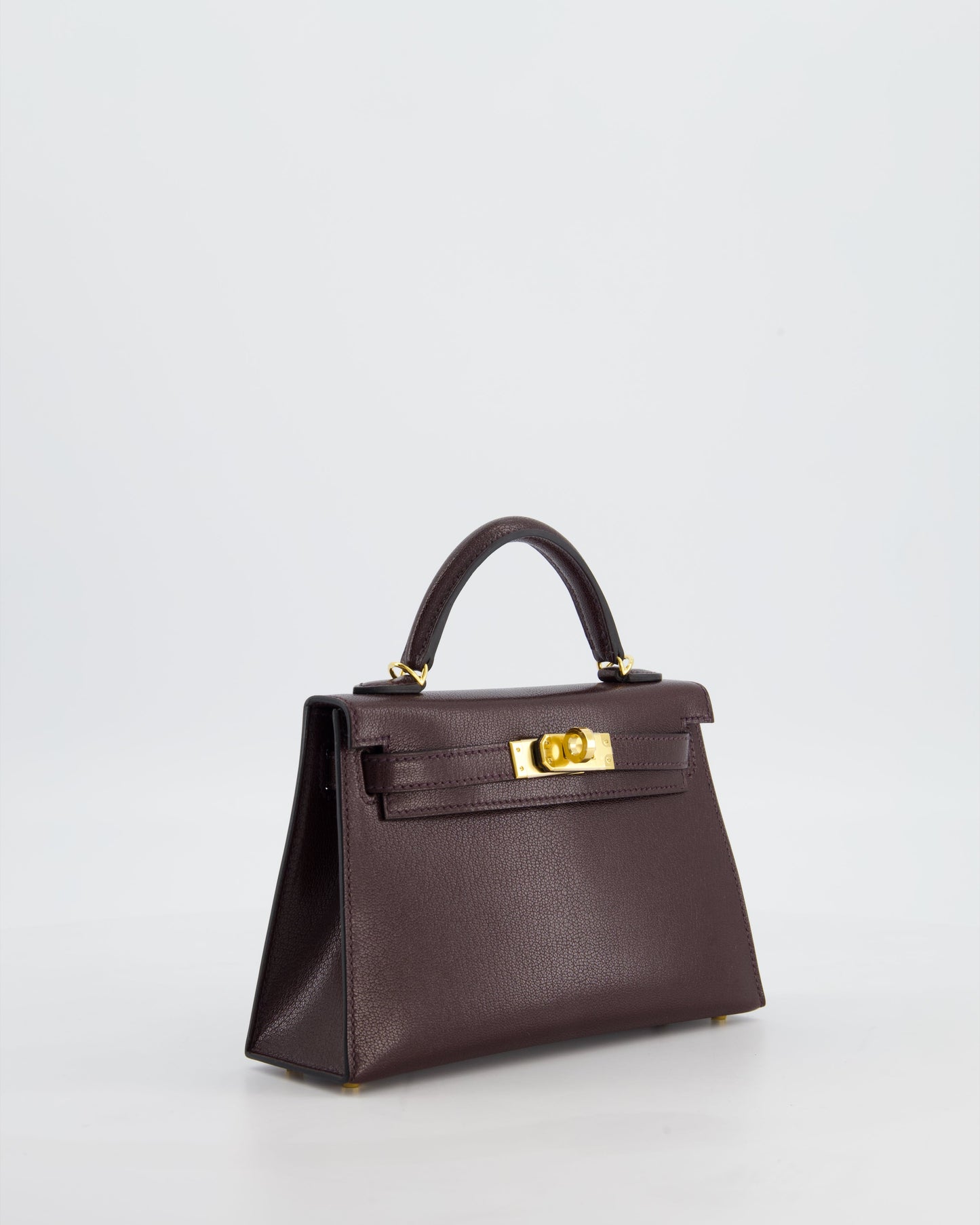 *SUPER HOT* Herm�s Mini Kelly II 20 Bag In Rouge Sellier Ch�vre Chamkila Leather with Gold Hardware