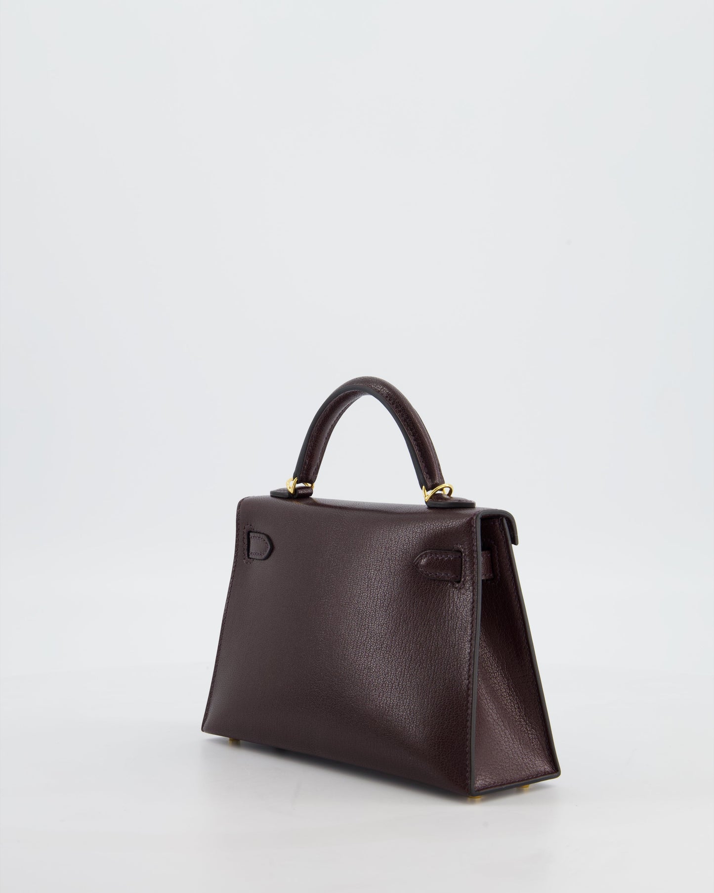 *SUPER HOT* Herm�s Mini Kelly II 20 Bag In Rouge Sellier Ch�vre Chamkila Leather with Gold Hardware